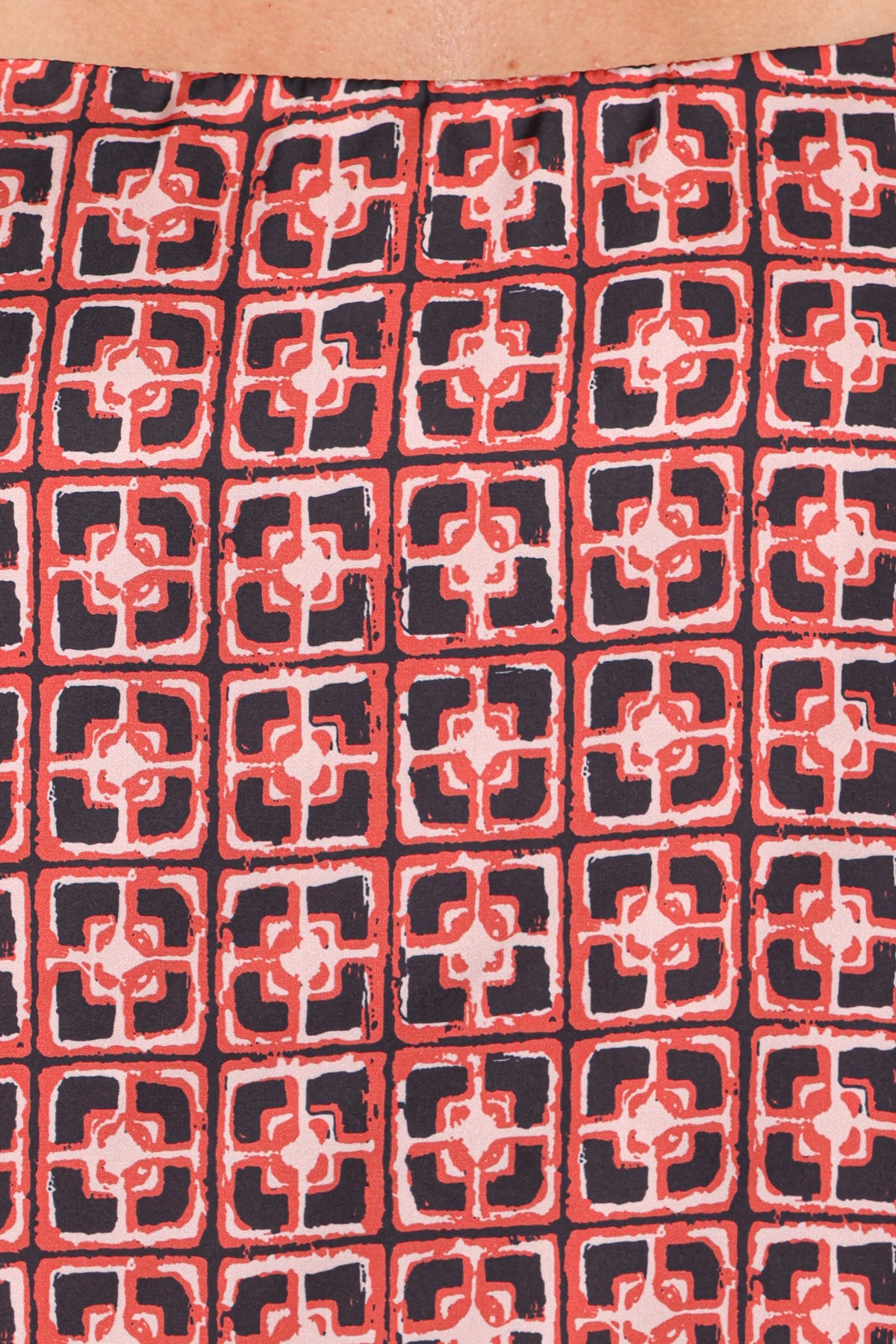 Lexi Top in Red Geometric – view 7 of 8