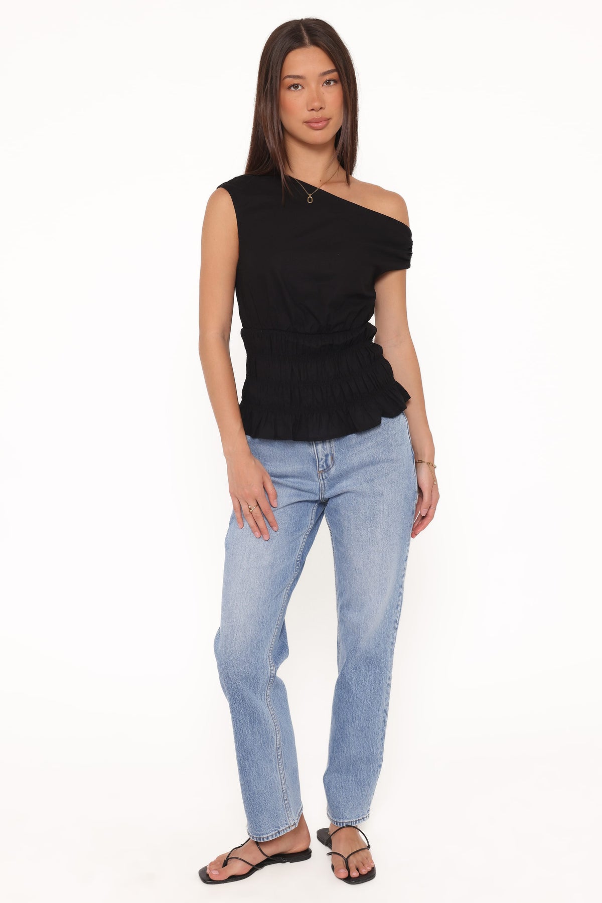 Lia Off Shoulder Top in Black – view 5 of 6