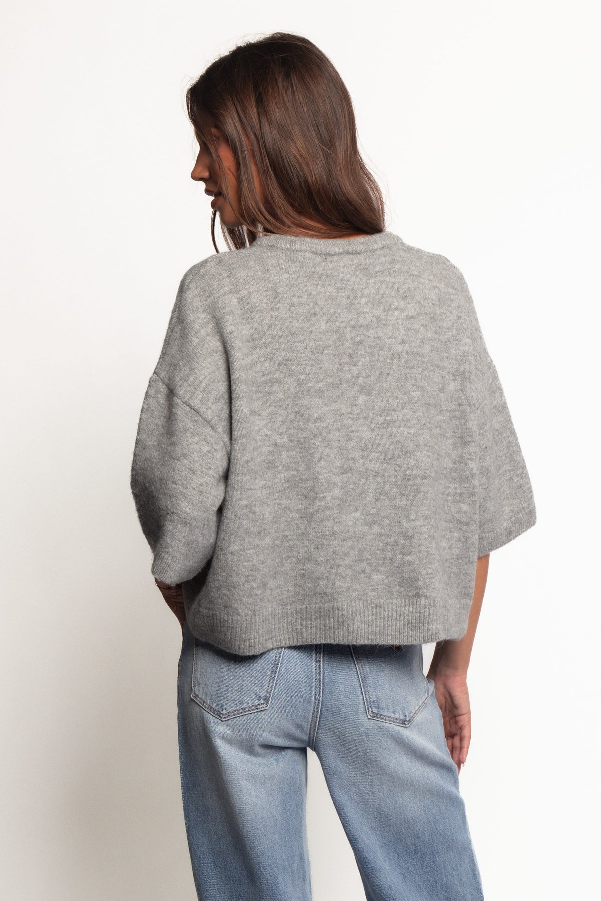 Lilith Knit Top in Grey – view 5 of 7