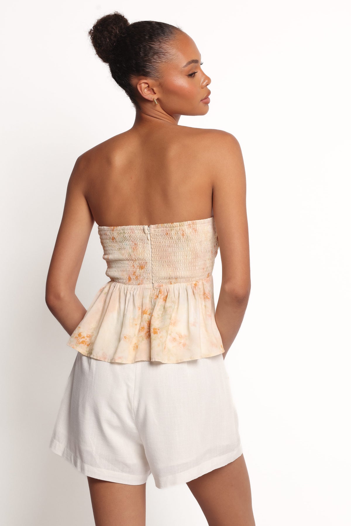 Maia Strapless Top in Floral – view 3 of 5