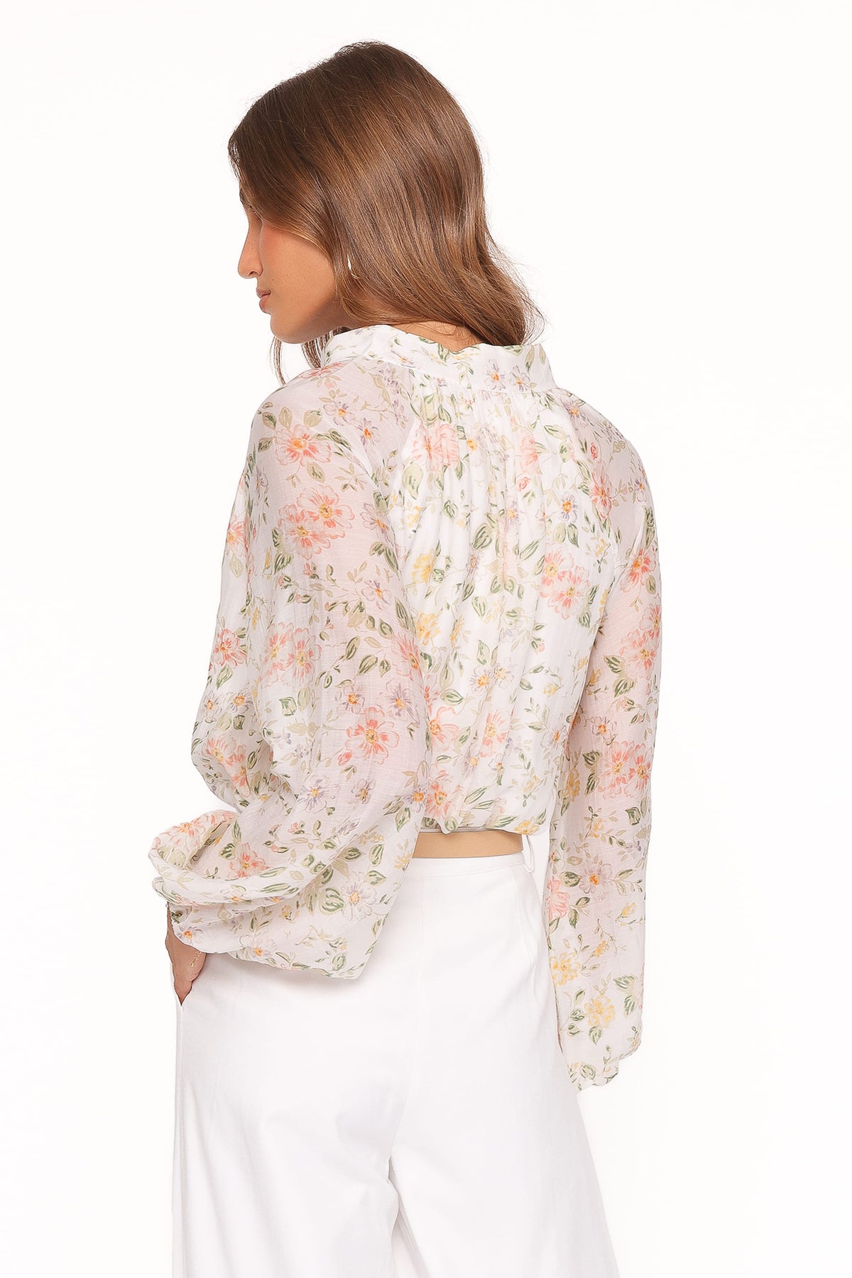 Marni Top in White Multi Floral – view 5 of 9