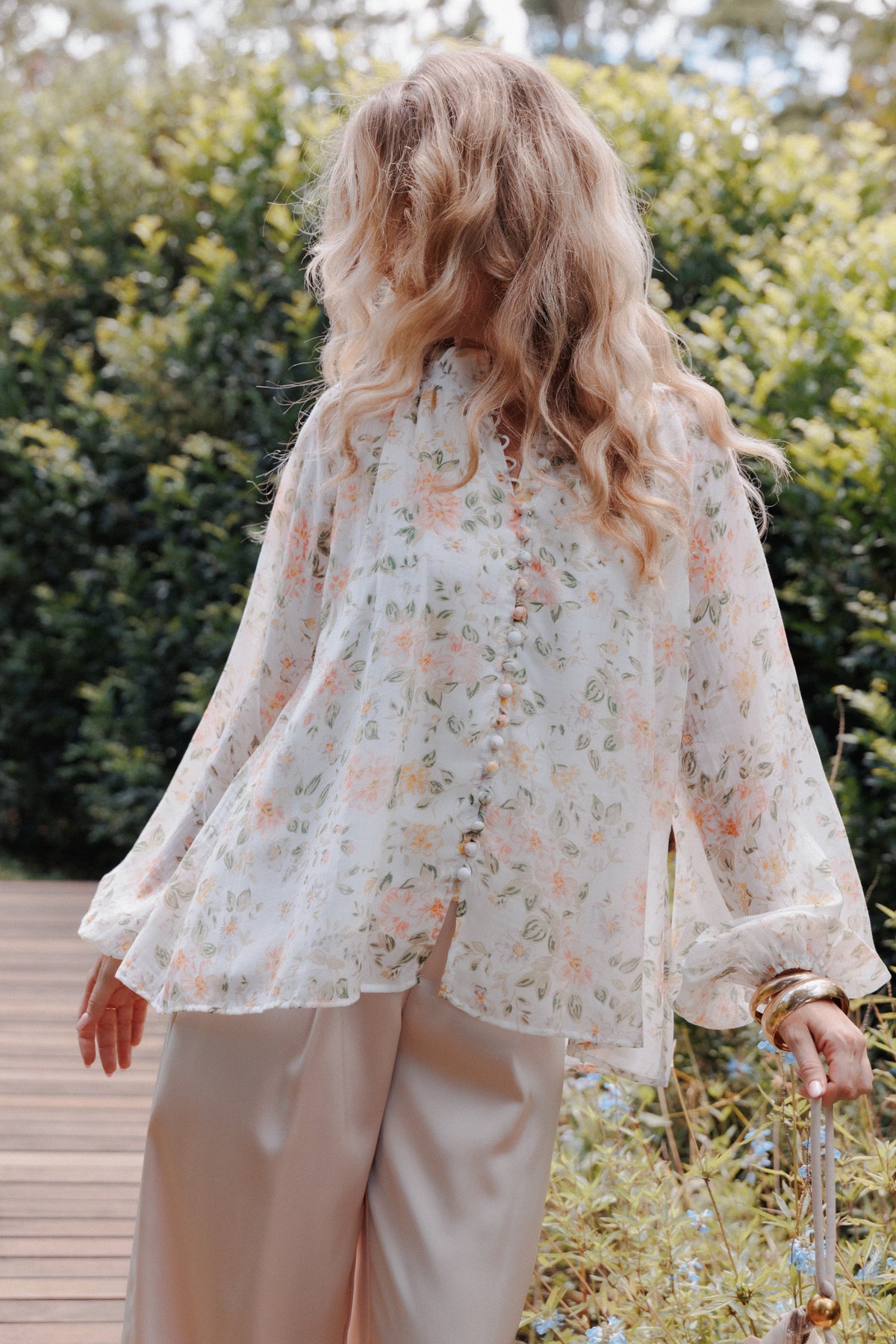Marni Top in White Multi Floral – view 1 of 9