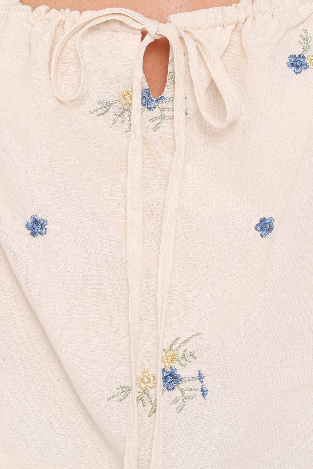 Marnie Top in Ivory Blue Floral – view 6 of 6