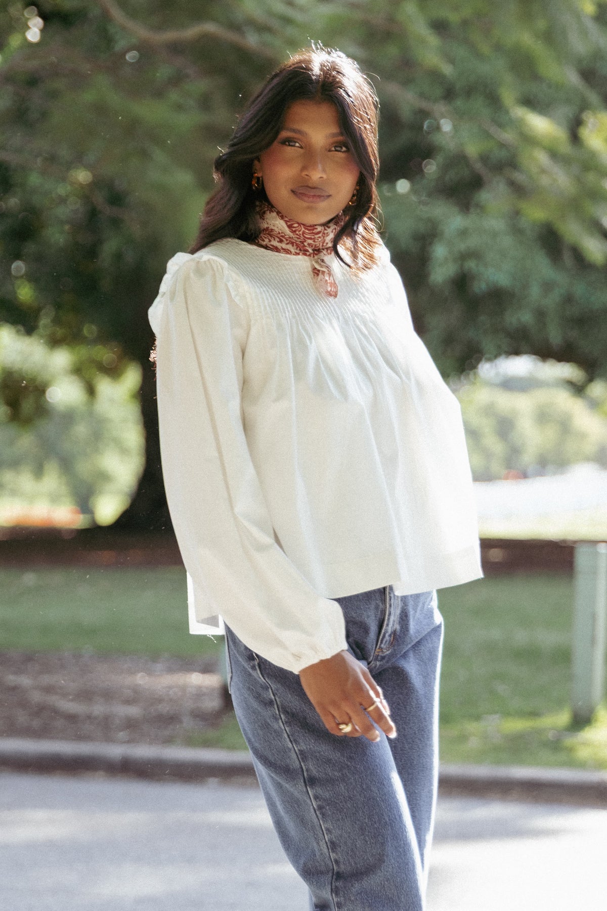 Melba Blouse in White – view 1 of 9
