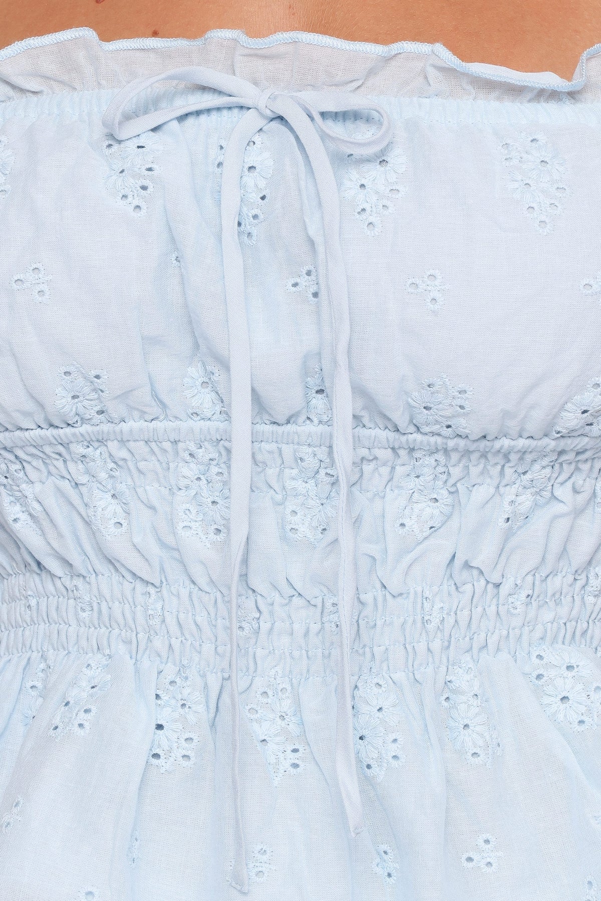 Melissa Peplum Top in Pale Blue – view 7 of 7