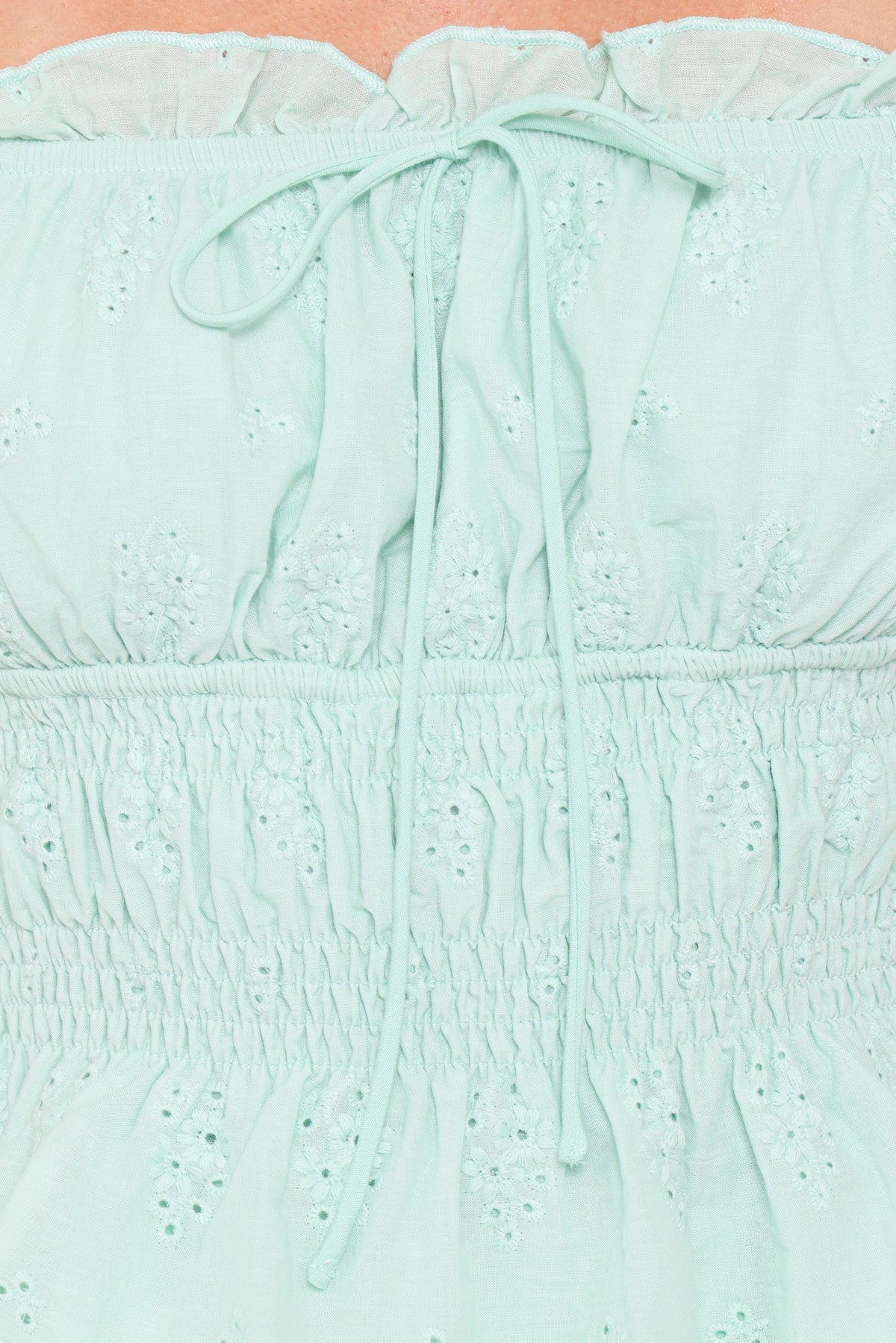Melissa Peplum Top in Sage – view 7 of 8