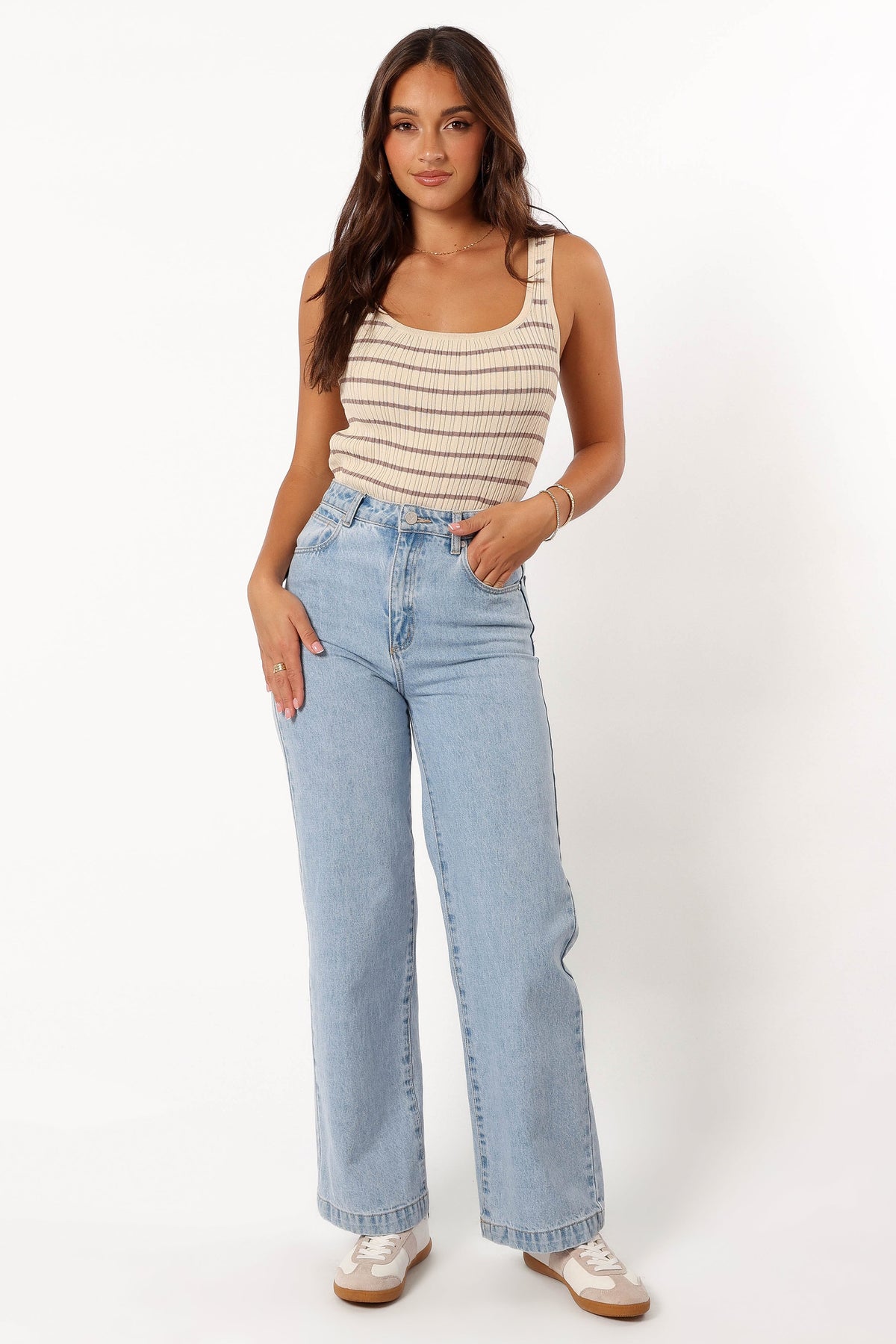Milla Knit Top in Cream Mocha – view 7 of 10