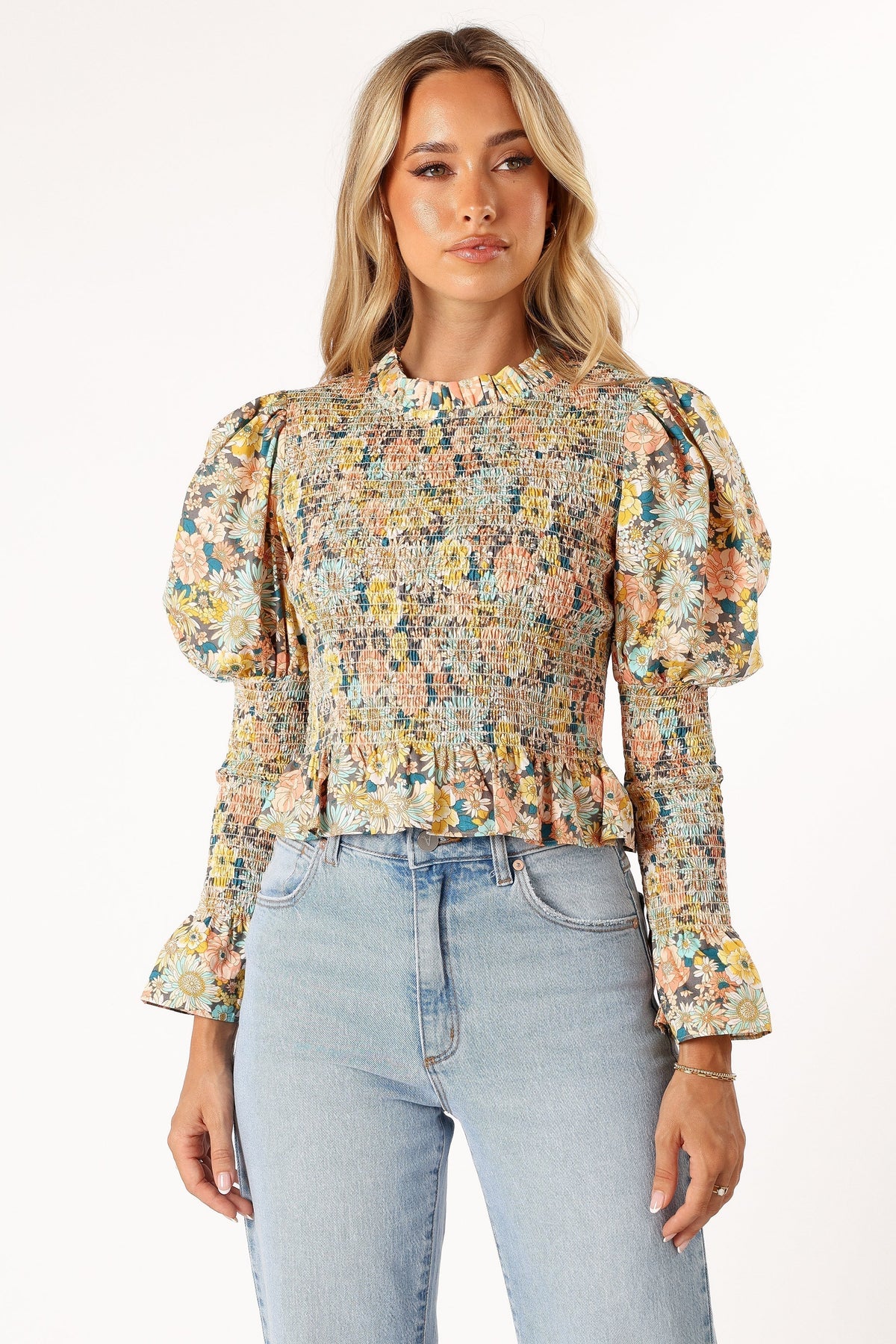 Novah Long Sleeve Top in Floral – view 7 of 9