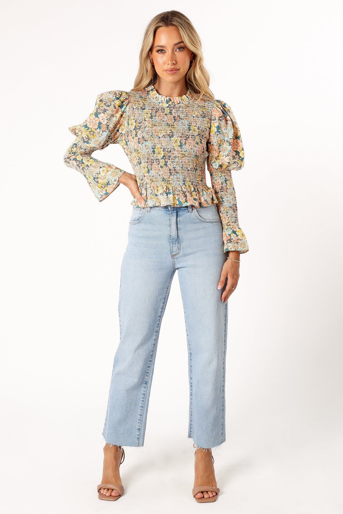 Novah Long Sleeve Top in Floral – view 8 of 9