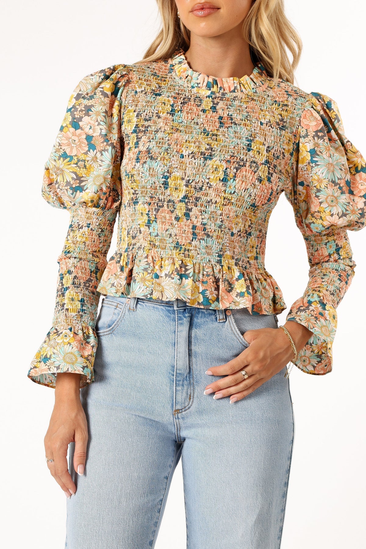 Novah Long Sleeve Top in Floral – view 6 of 9