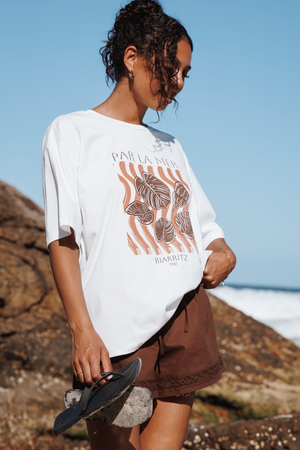 Par La Mer Tee in White – view 1 of 8