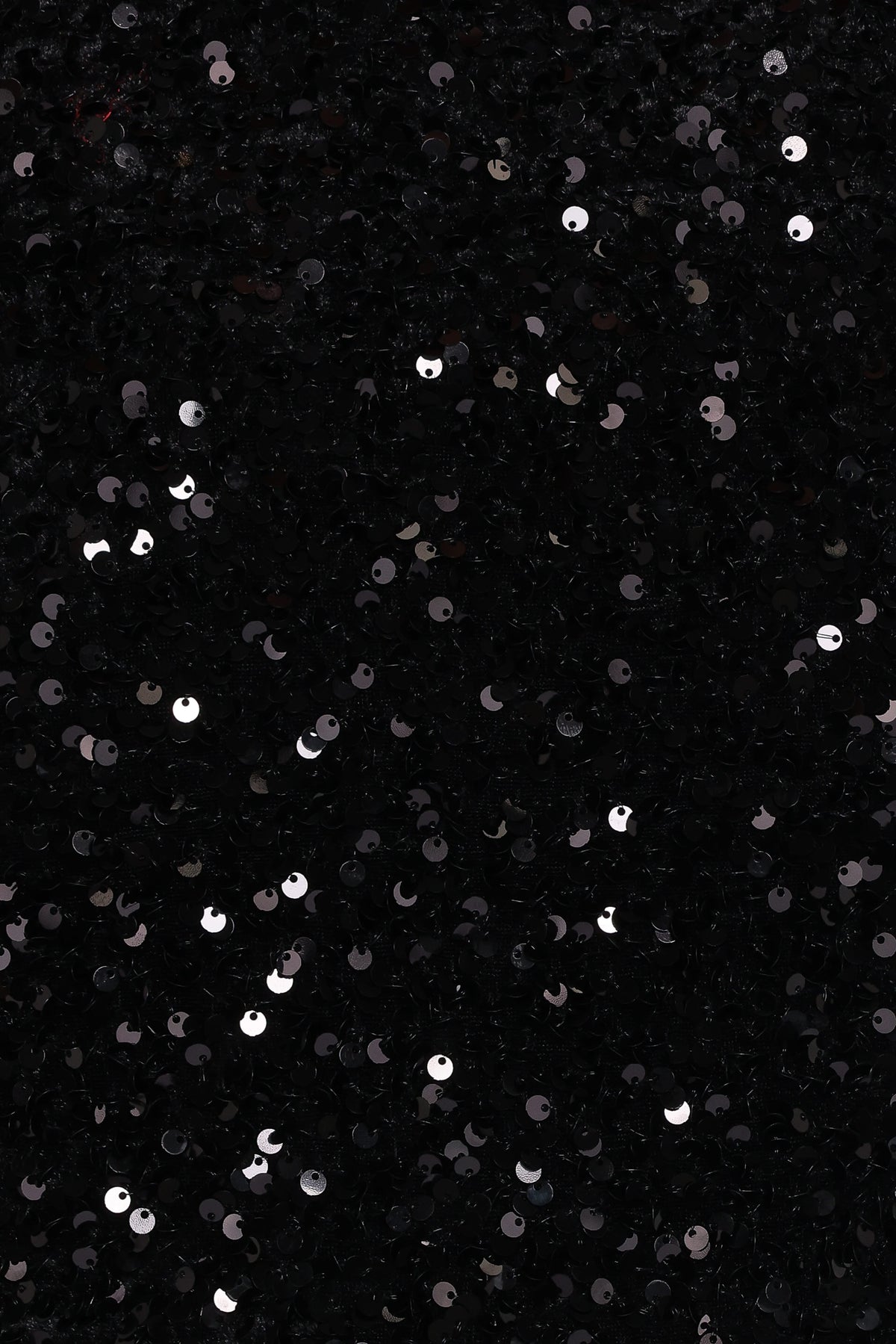 Quinne Cropped Sequin Top in Black – view 7 of 8