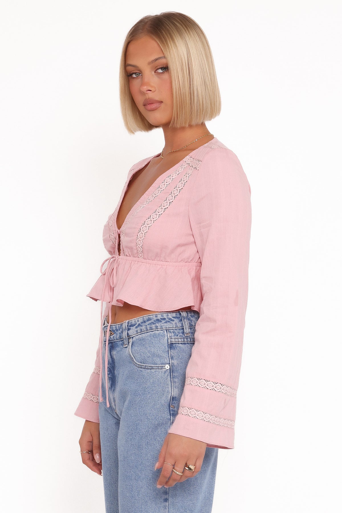 Reed Long Sleeve Top in Pink – view 5 of 7
