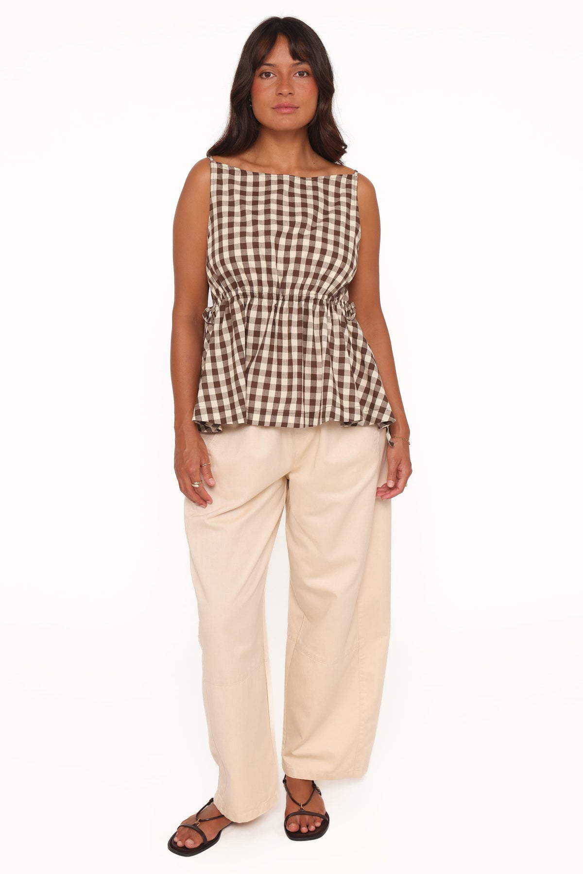 Rory Top in Brown Gingham – view 6 of 9