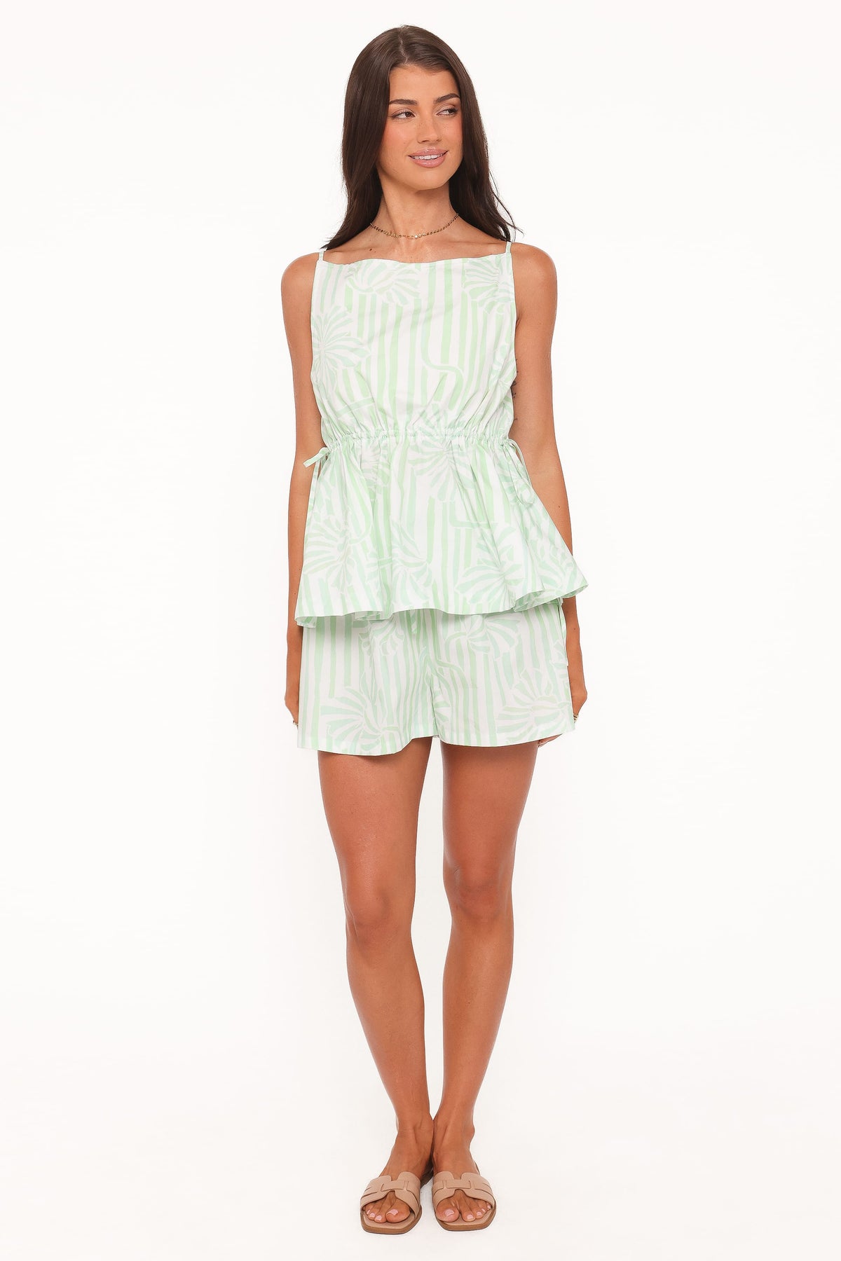 Rory Top in Jade Painted Stripe – view 5 of 8