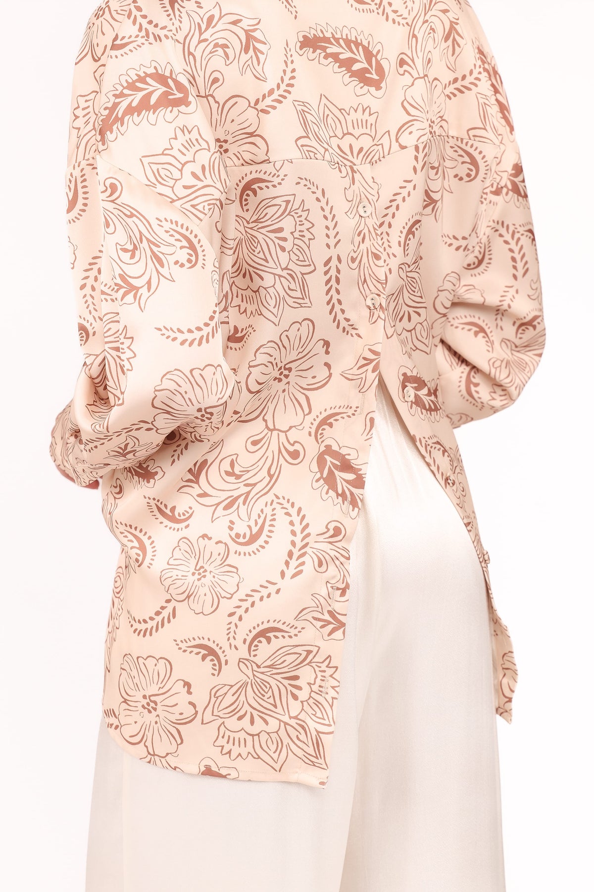 Rosalie Shirt in Brown Paisley – view 3 of 9