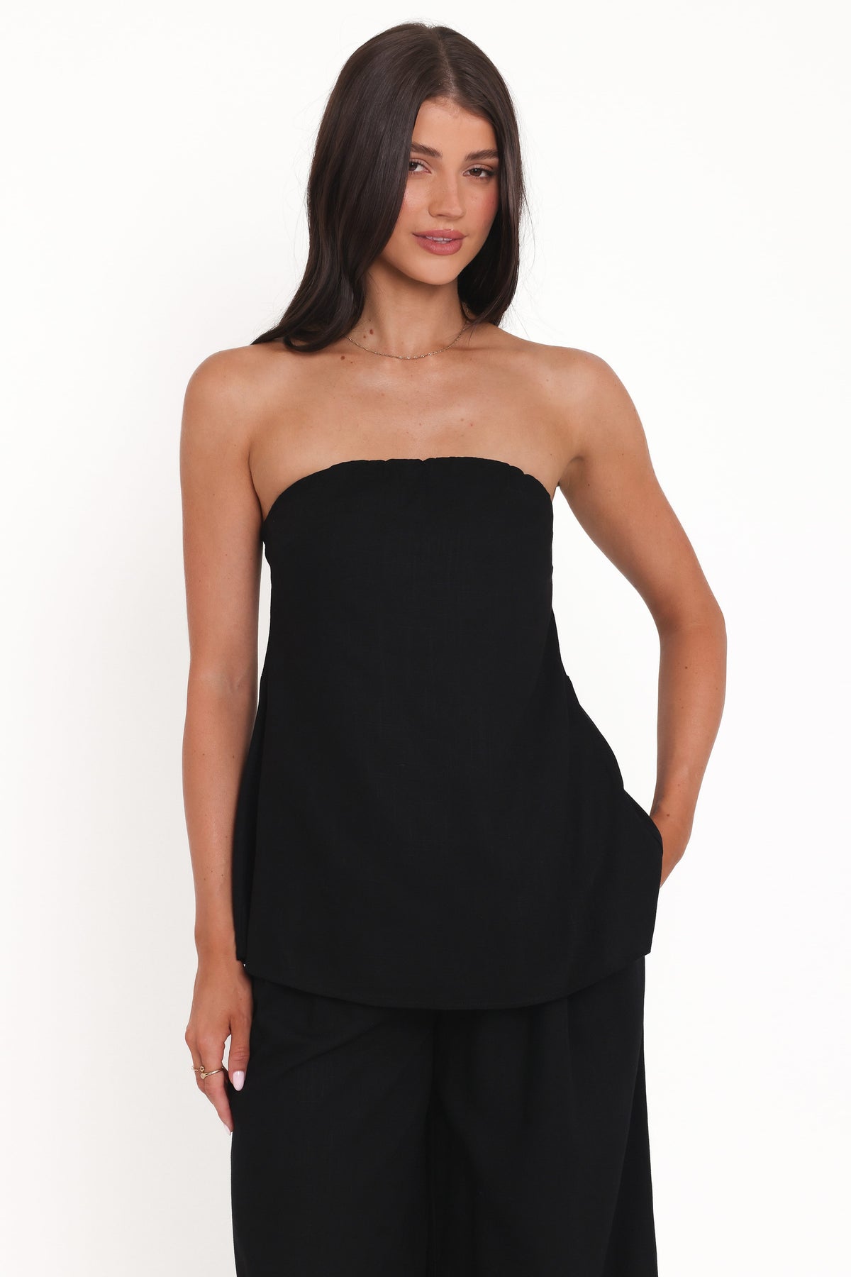 Rosemarie Strapless Top in Black – view 5 of 6