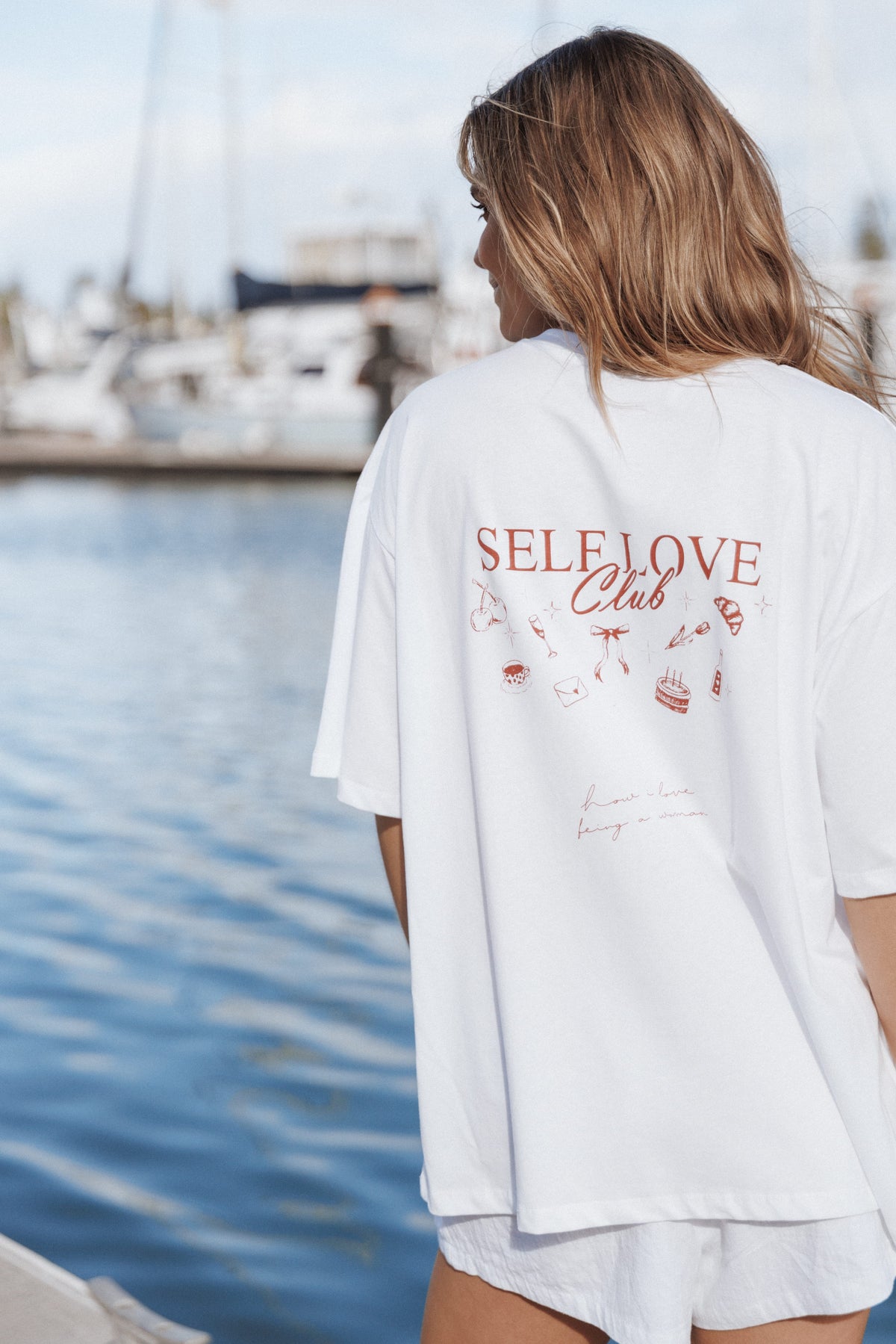Runa Self Love Graphic Tee in White – view 1 of 7
