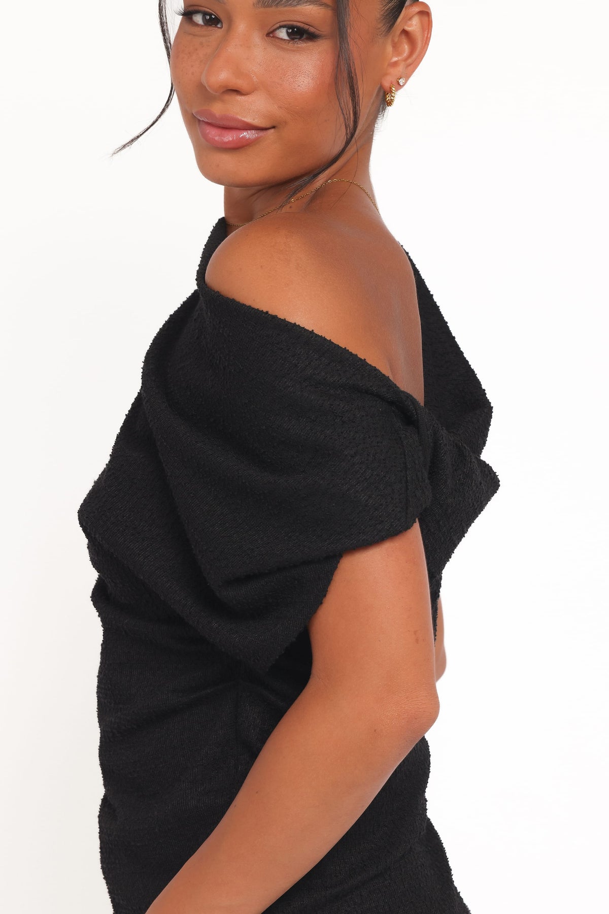 Selma Knit Top in Black – view 3 of 8