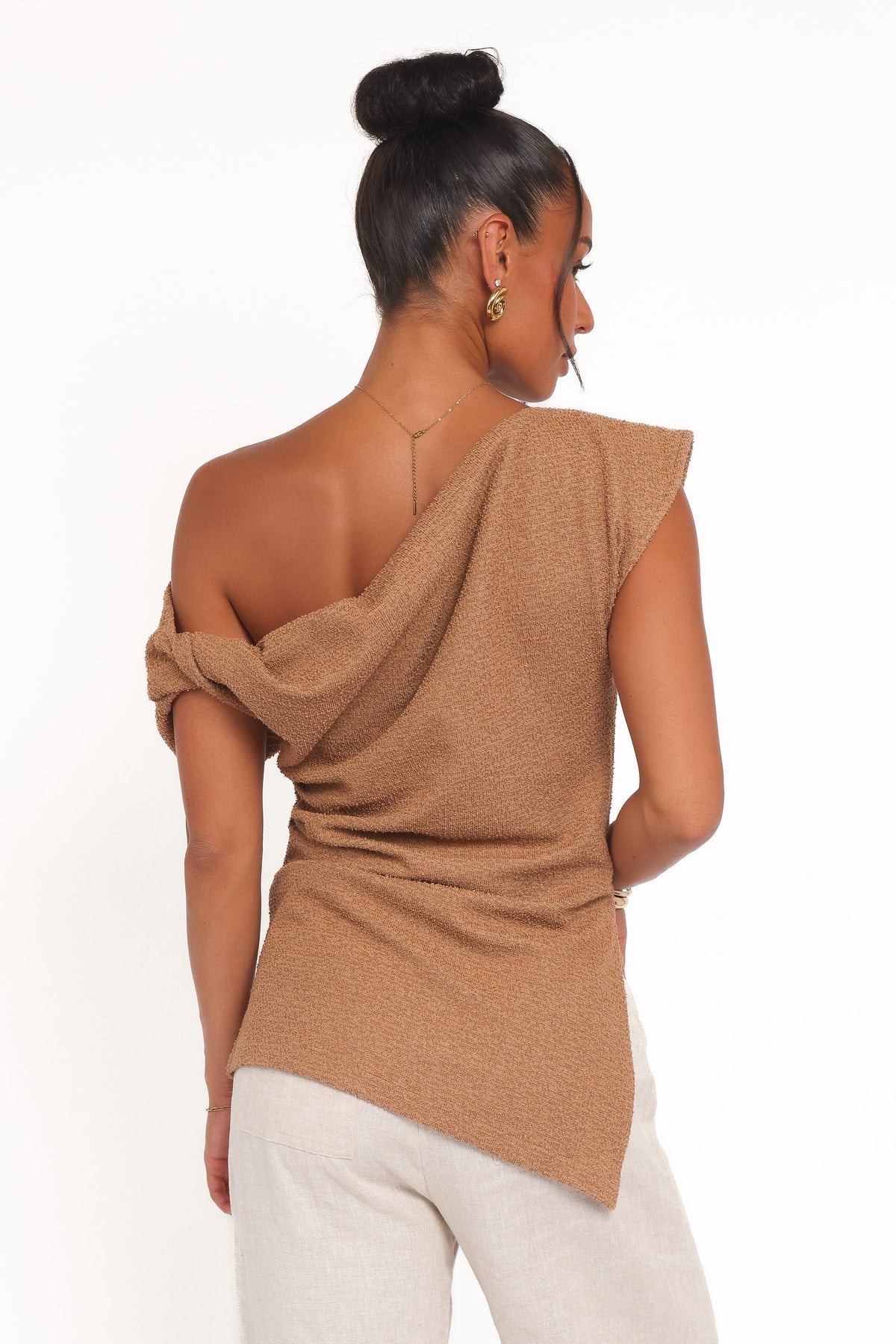 Selma Knit Top in Brown – view 5 of 8