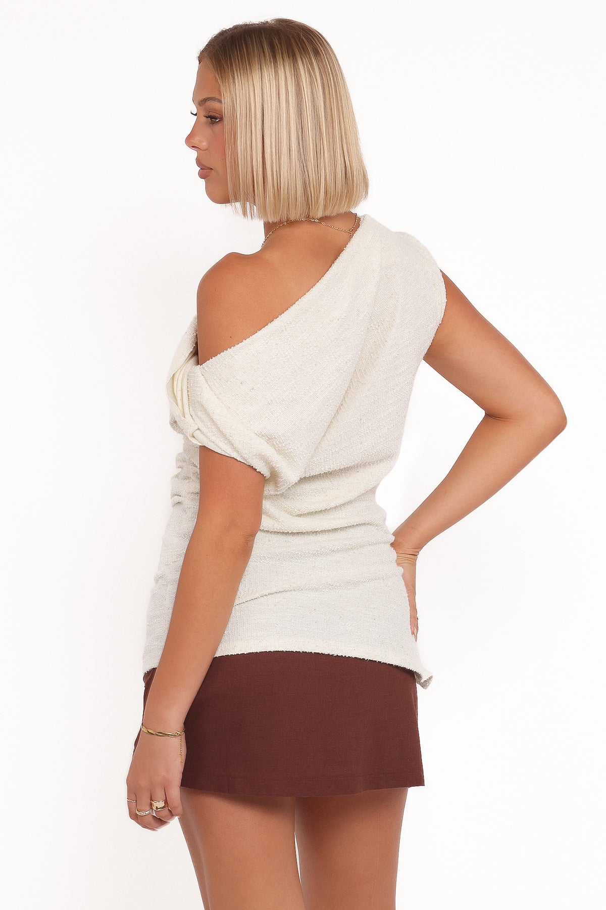 Selma Knit Top in Cream – view 4 of 8