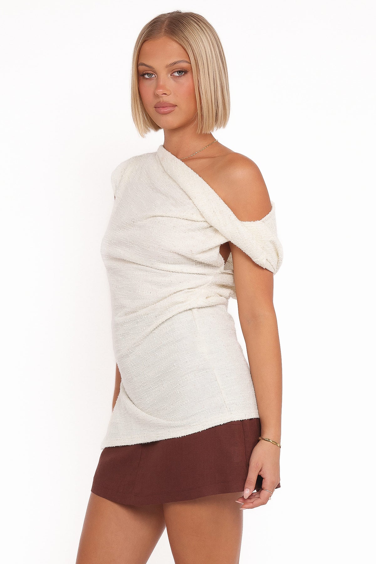 Selma Knit Top in Cream – view 5 of 8