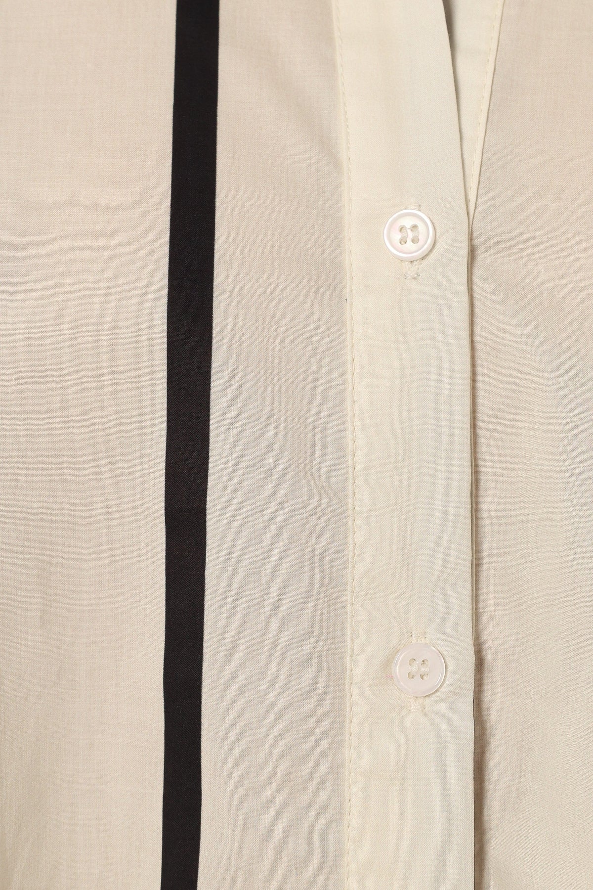 Silvia Button Down Shirt in Cream Stripe – view 10 of 10