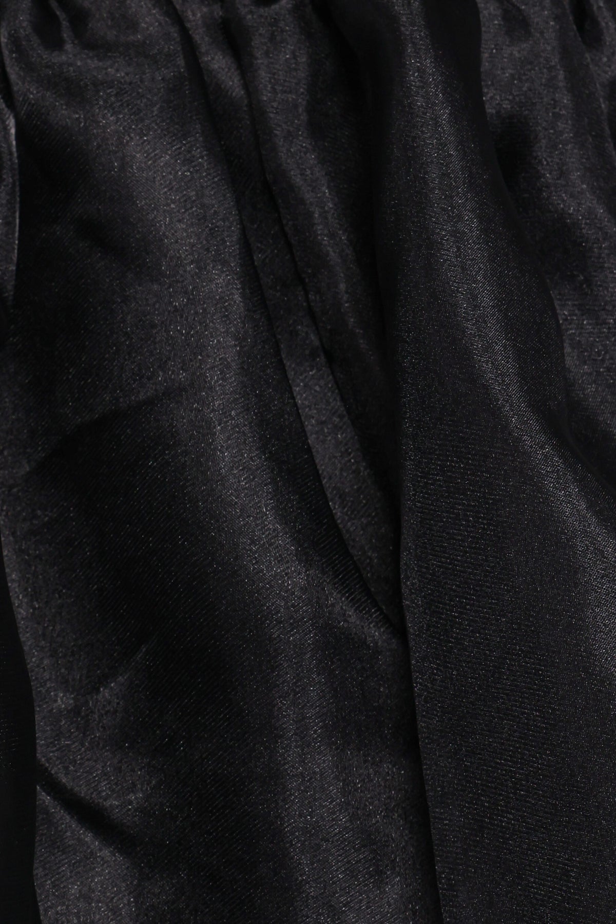 Solenne Puff Sleeve Peplum Organza Top in Black – view 7 of 7