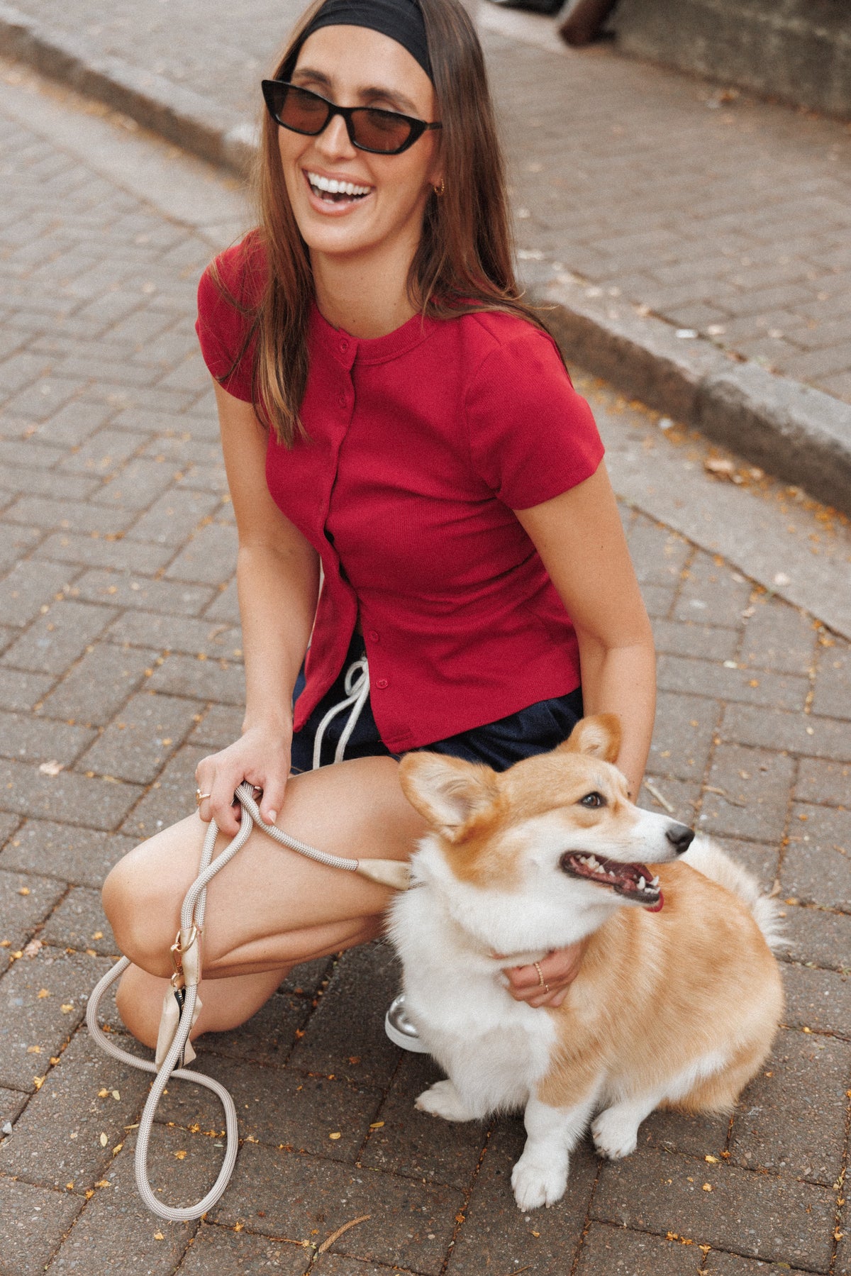 Tylarah Short Sleeve Cardigan Top in Red – view 7 of 7