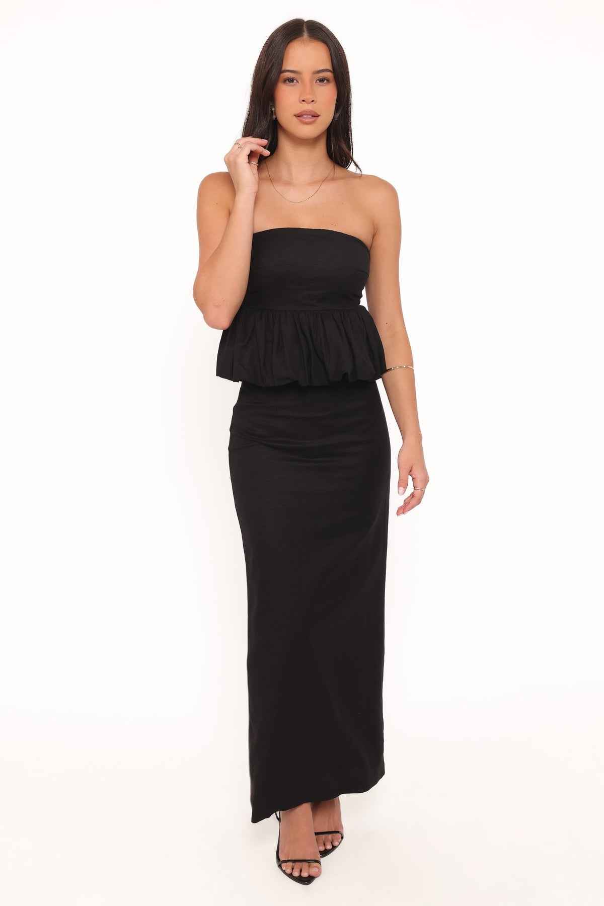 Ursa Peplum Top in Black – view 2 of 8