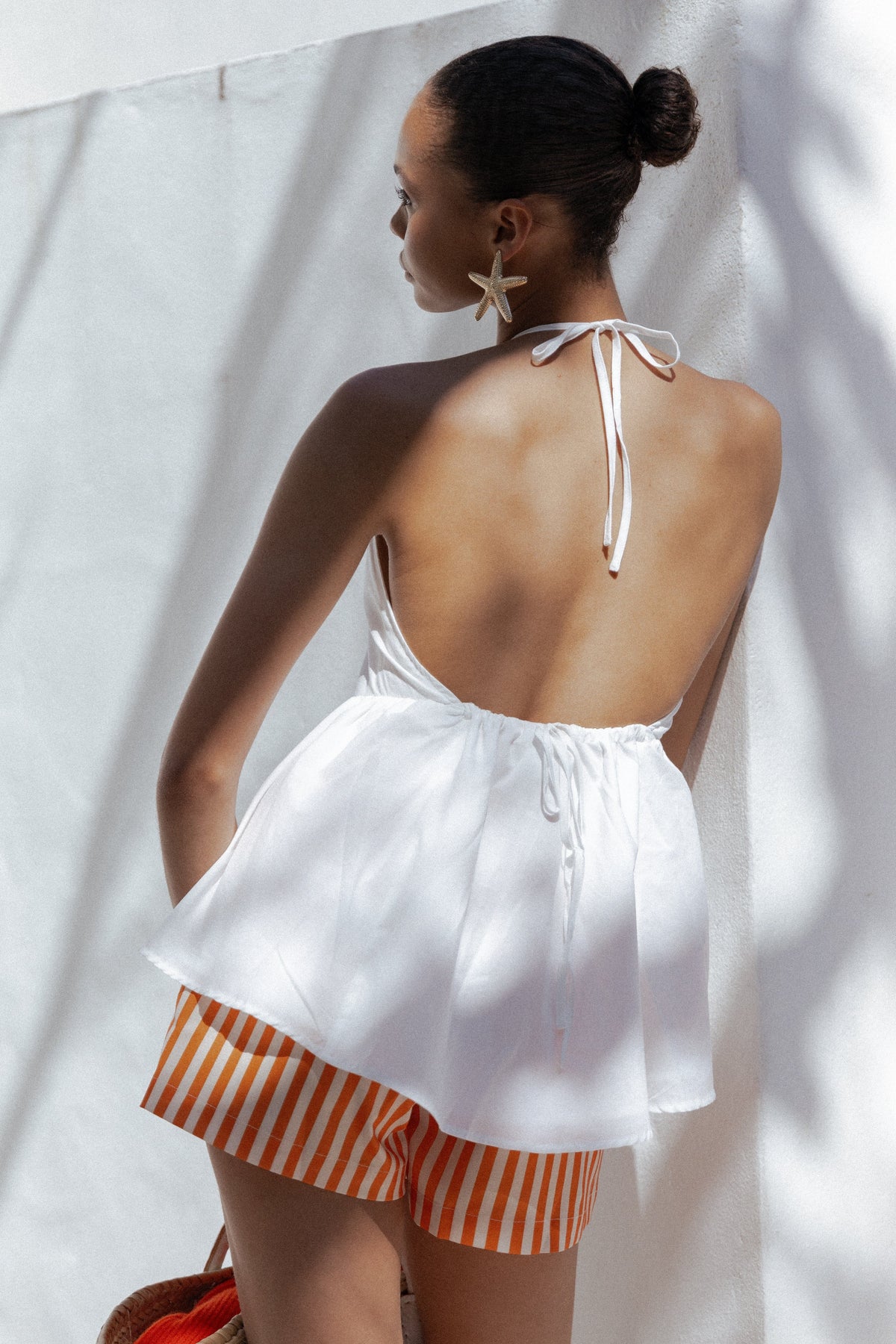 Vanessa Halterneck Top in White – view 2 of 9