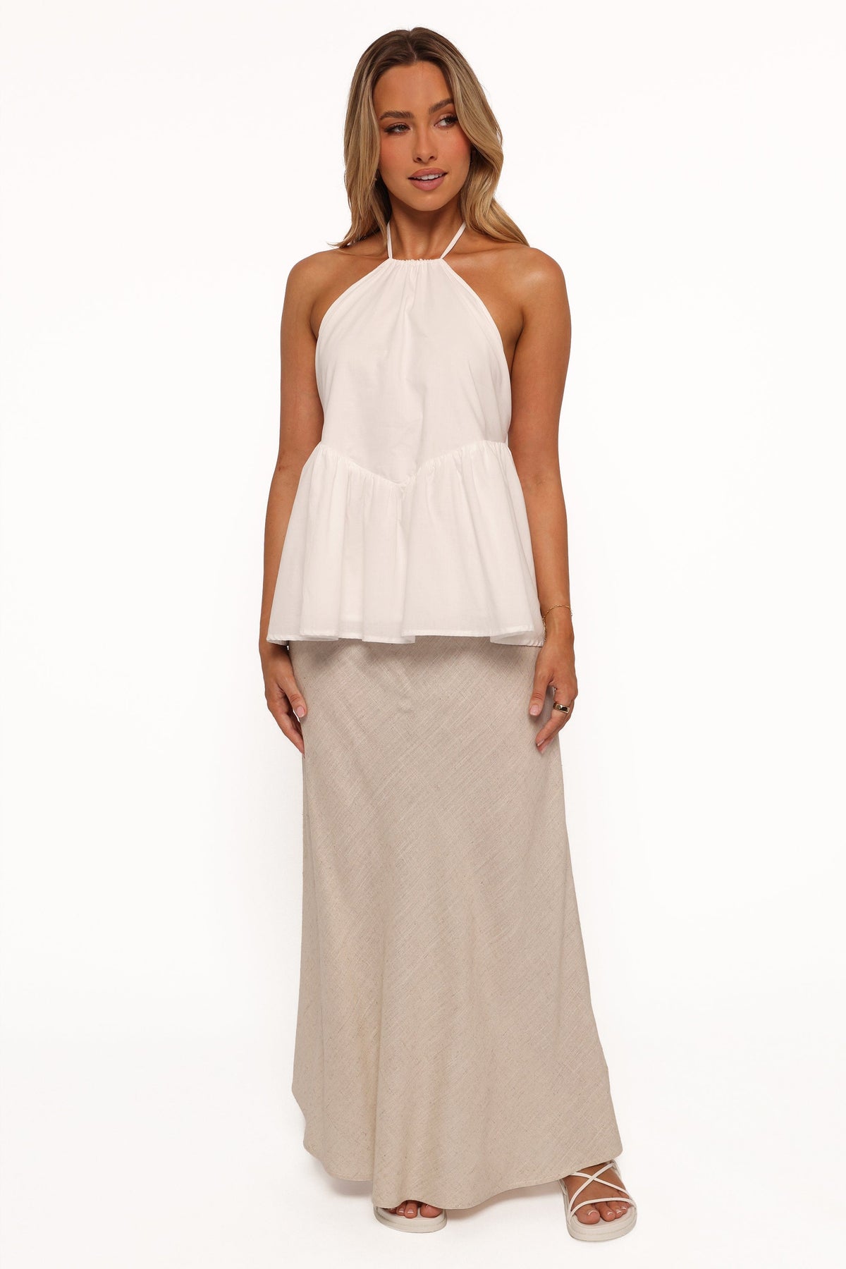 Vanessa Halterneck Top in White – view 4 of 9