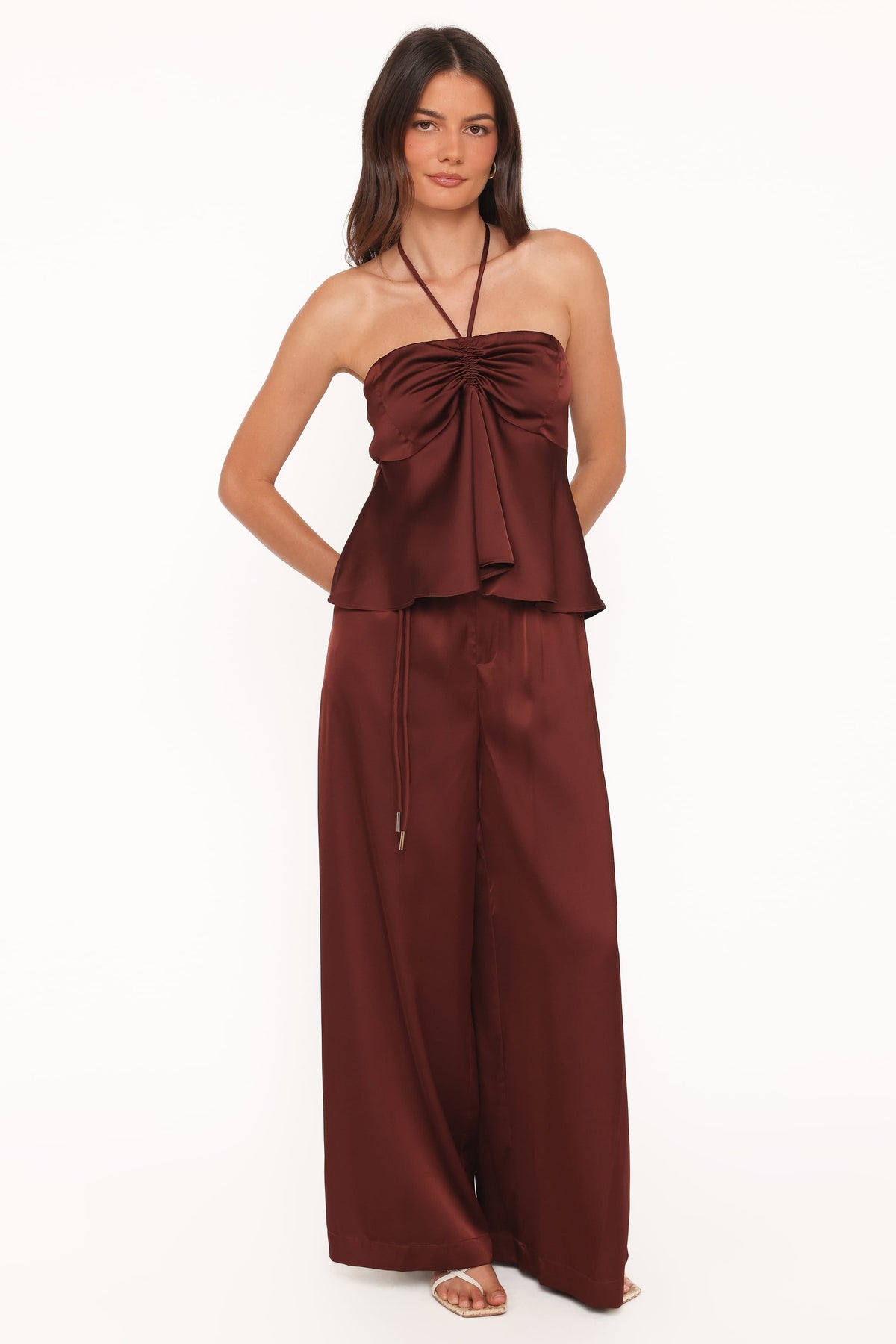 Vita Halter Top in Brown – view 6 of 7