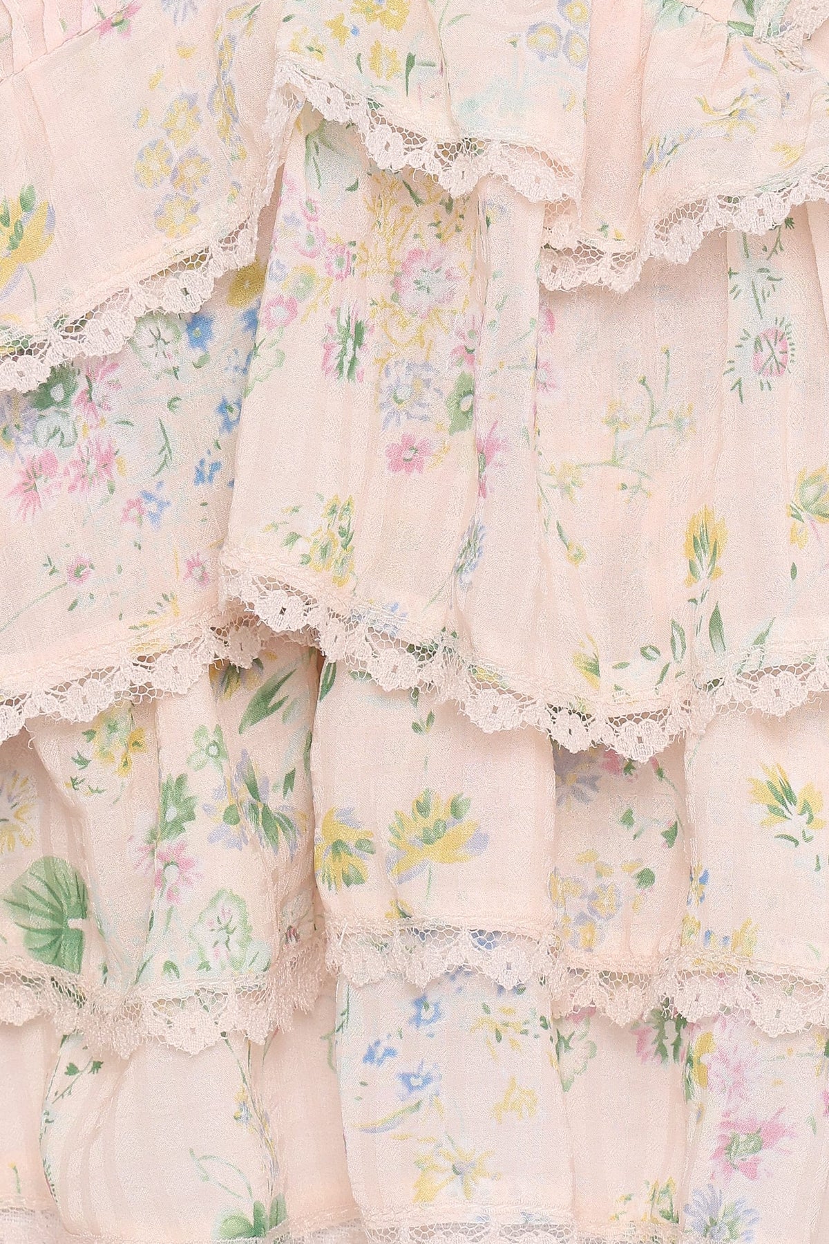 Yana Ruffle Top in Pastel Pink Floral – view 8 of 8