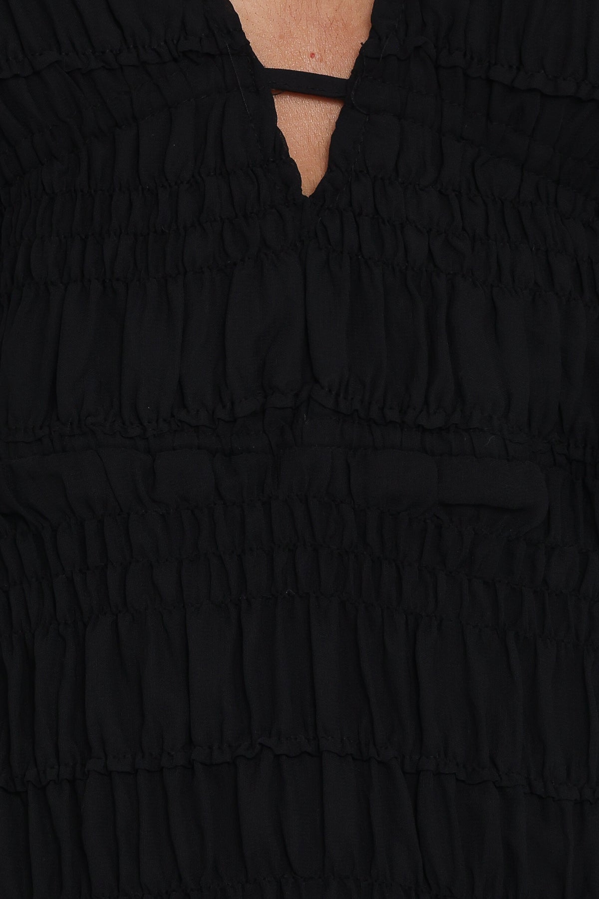 Zafira Textured Halter Top in Black – view 7 of 8