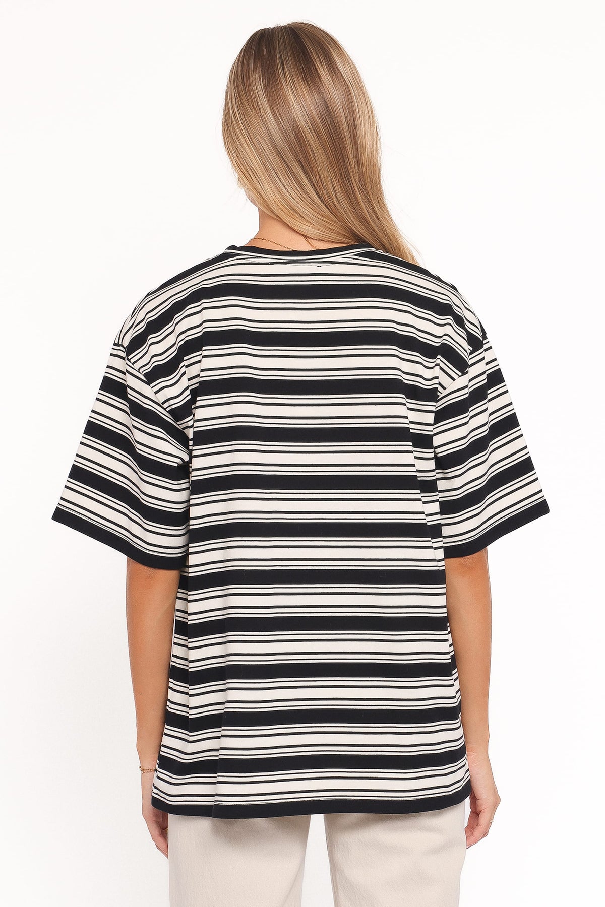 Zestora Tee in Black Ivory Stripe – view 4 of 5