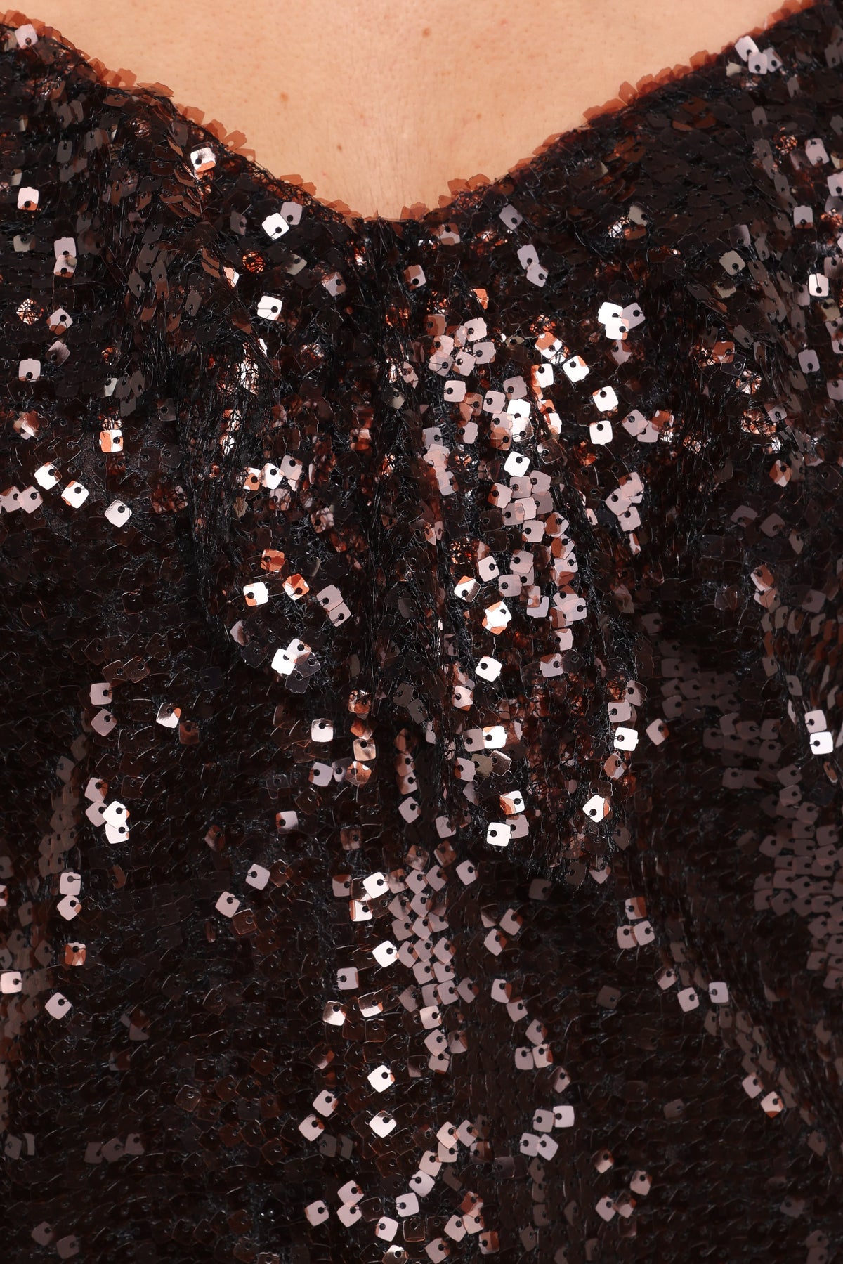 Zinnia Sequins Sleeveless Top in Brown – view 7 of 7