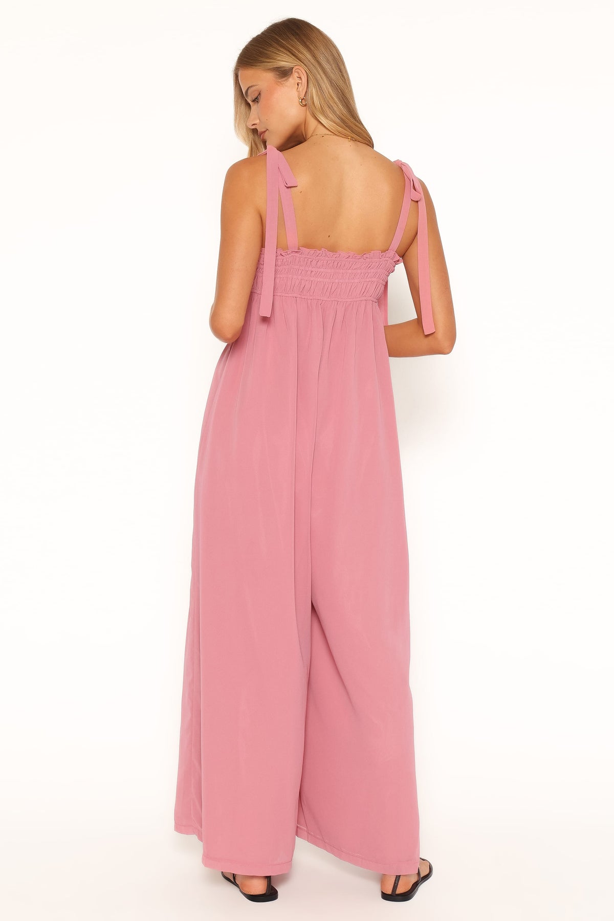 Andie Tie Jumpsuit in Rose Pink – view 4 of 6