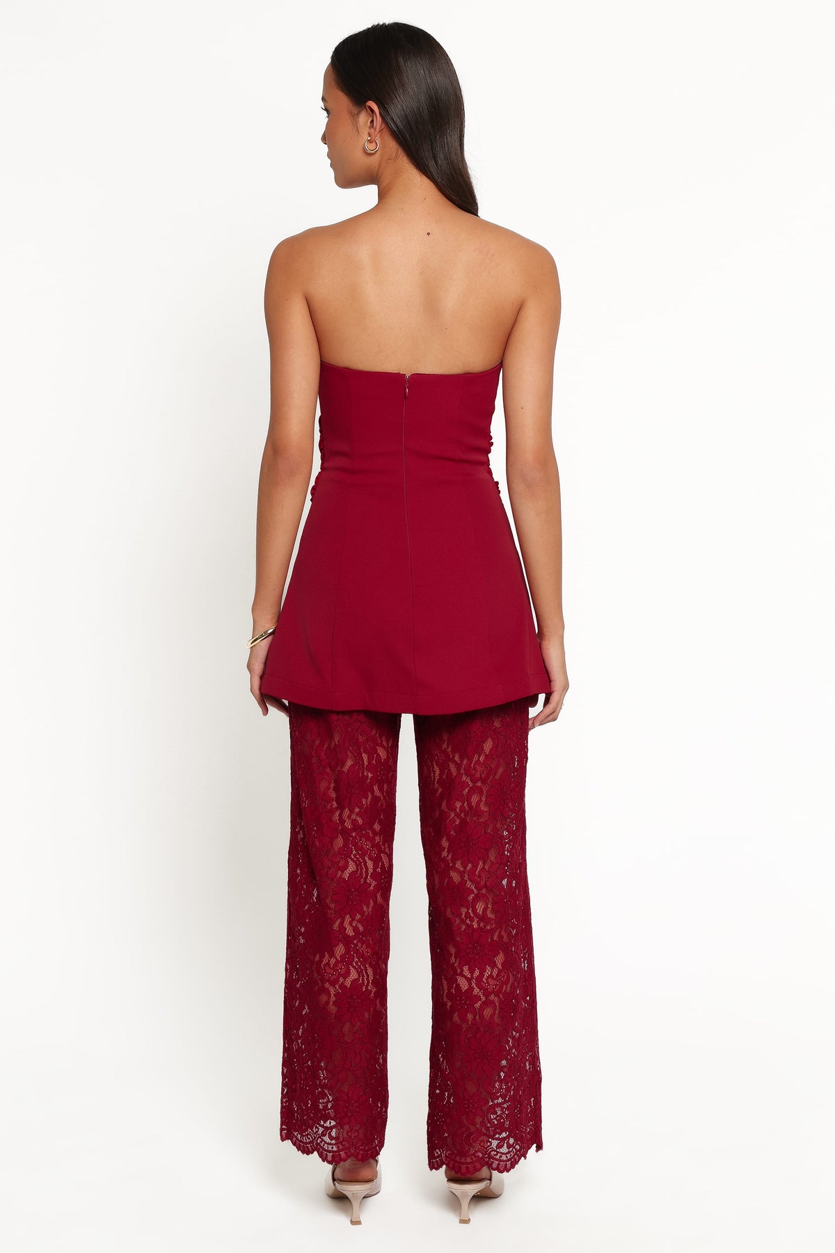 Athena Jumpsuit in Sangria Red – view 5 of 7
