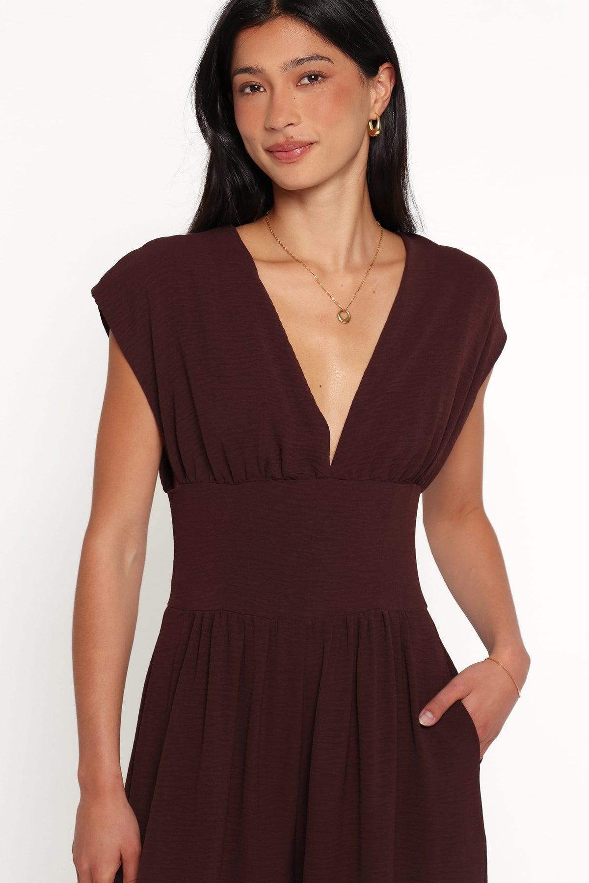 Elsie Jumpsuit in Chocolate Brown – view 2 of 5