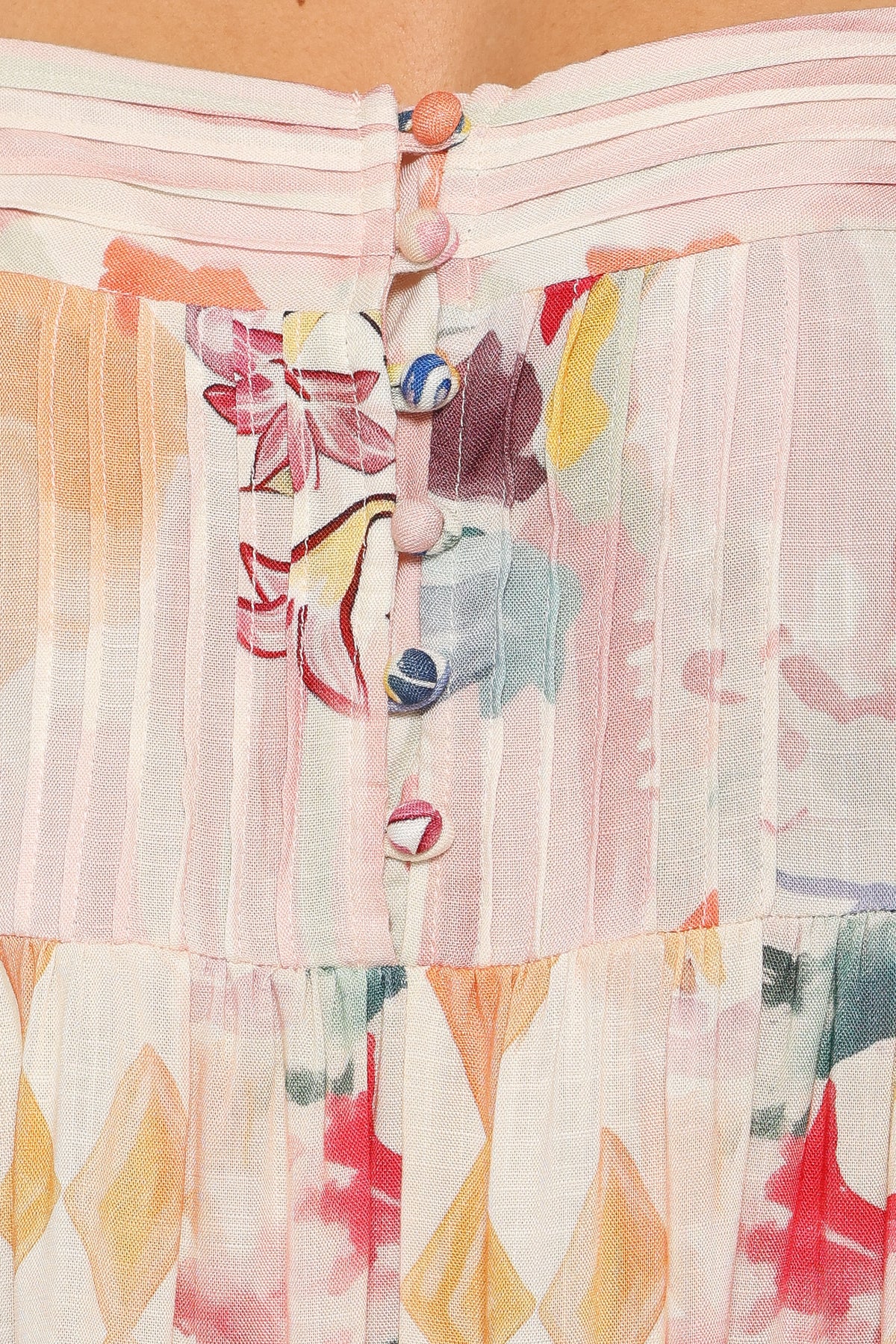 Nani Romper in Pink Watercolor – view 6 of 6