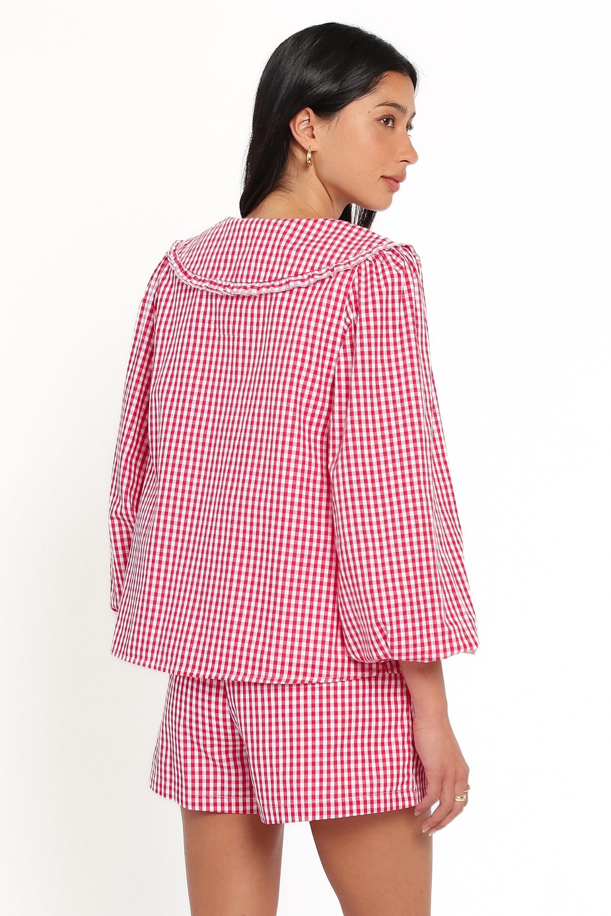 Angela Short Set in Red Gingham – view 4 of 7