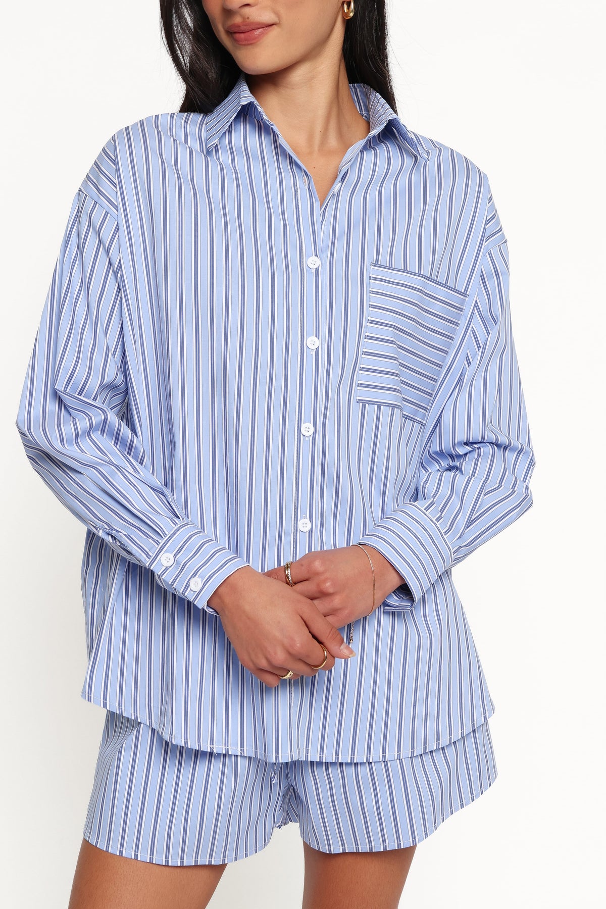 Ashlyn Short Set in Blue Stripe – view 5 of 9