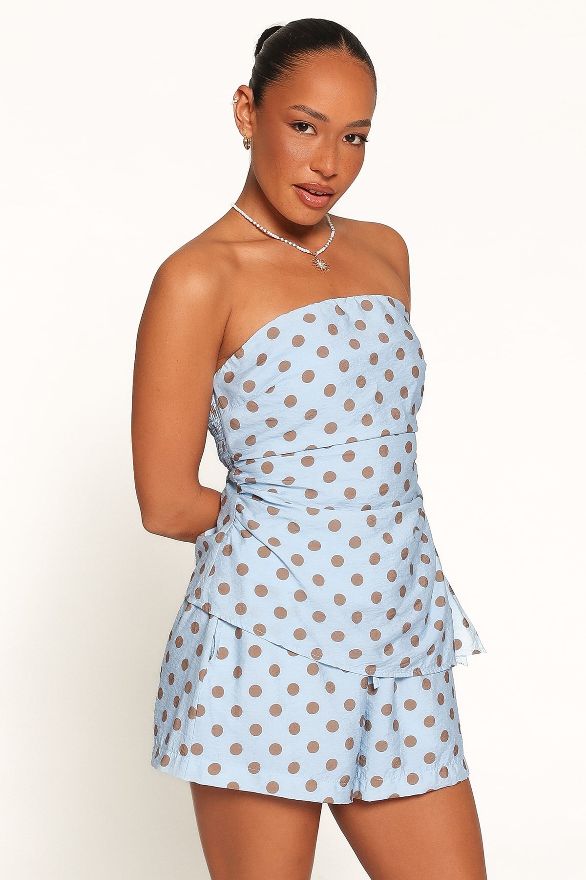 Bronte Short Set in Blue – view 2 of 9