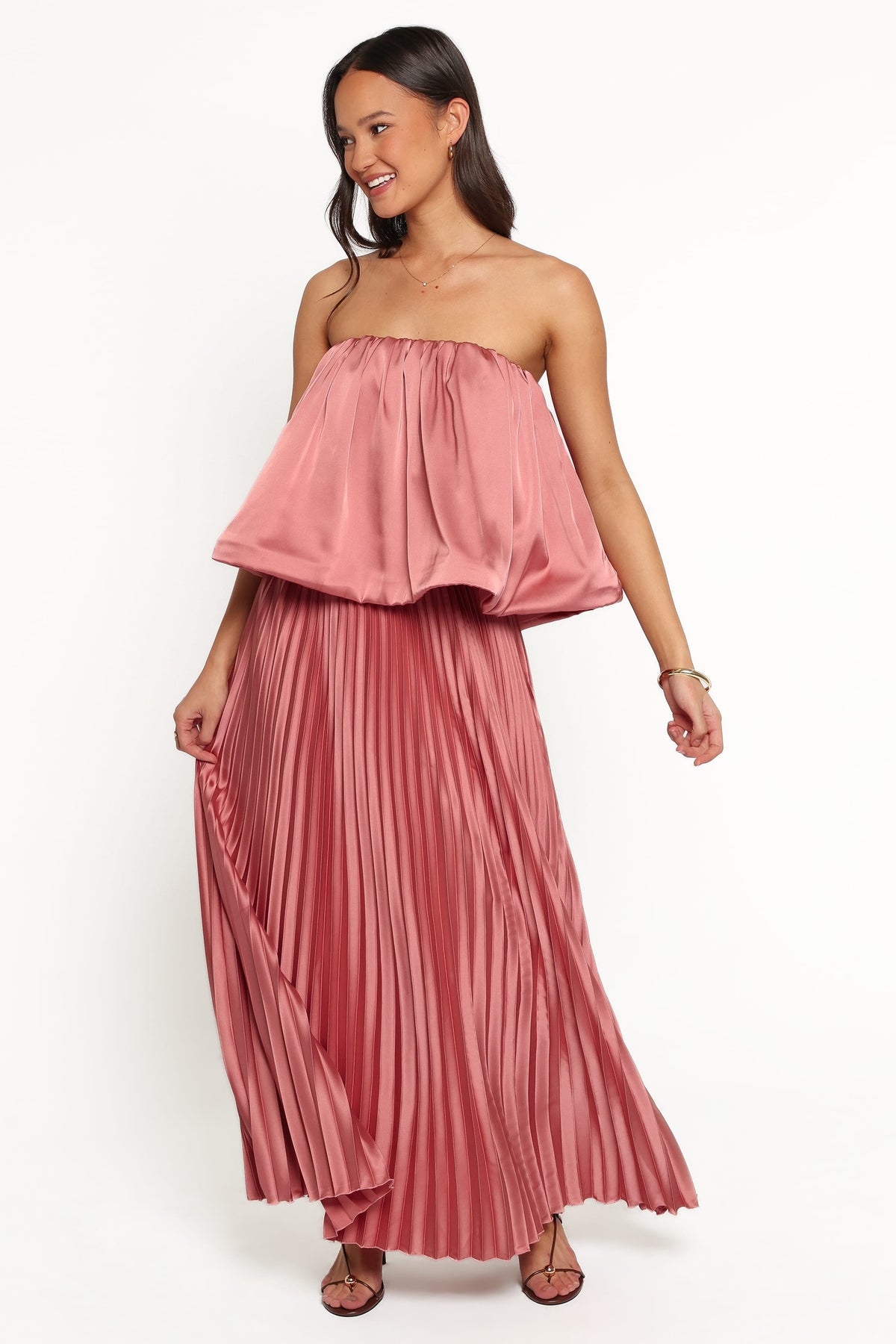 Dorado Pleated Skirt Set in Dusty Rose – view 2 of 7