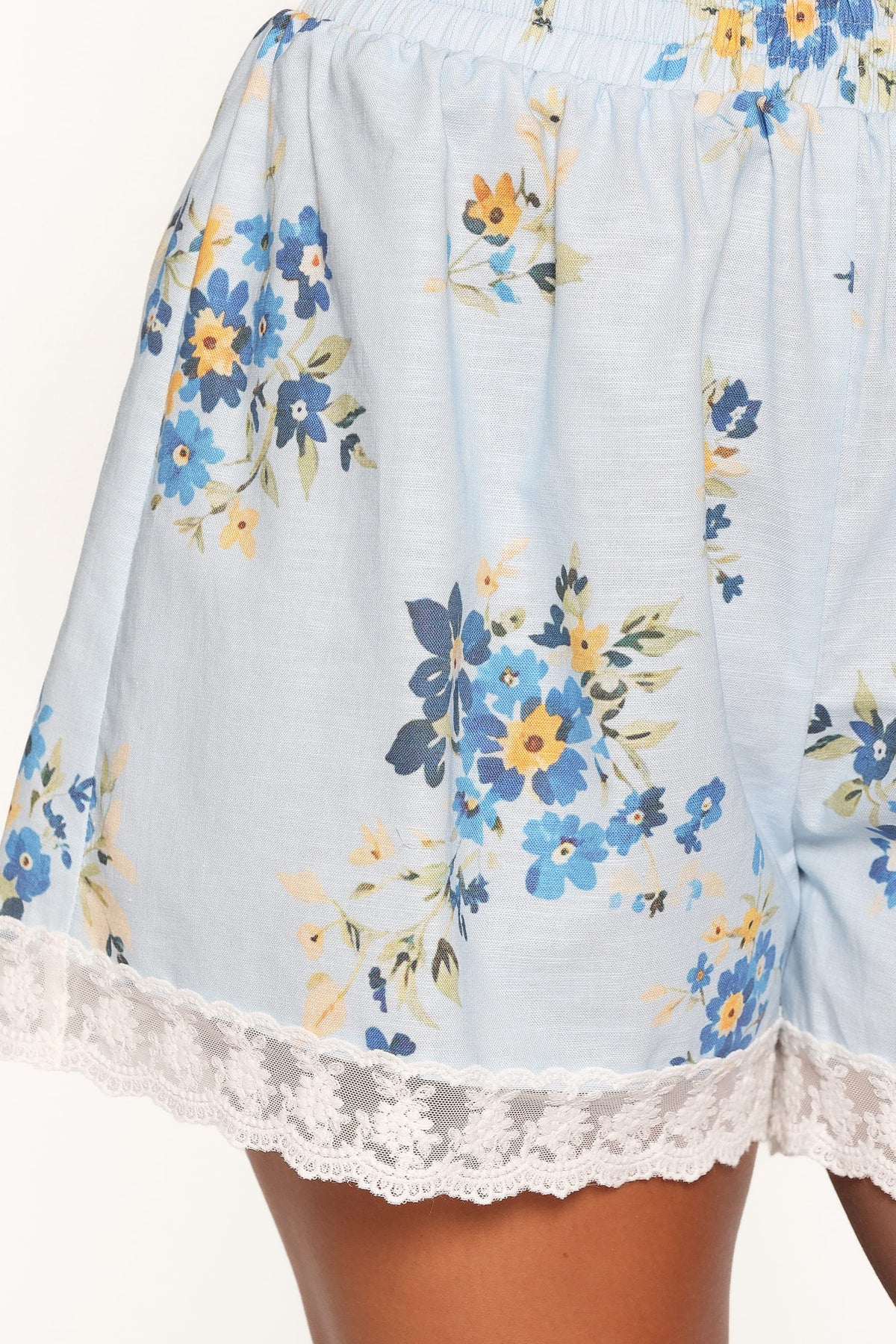 Fawna Short Set in Blue Floral – view 6 of 7