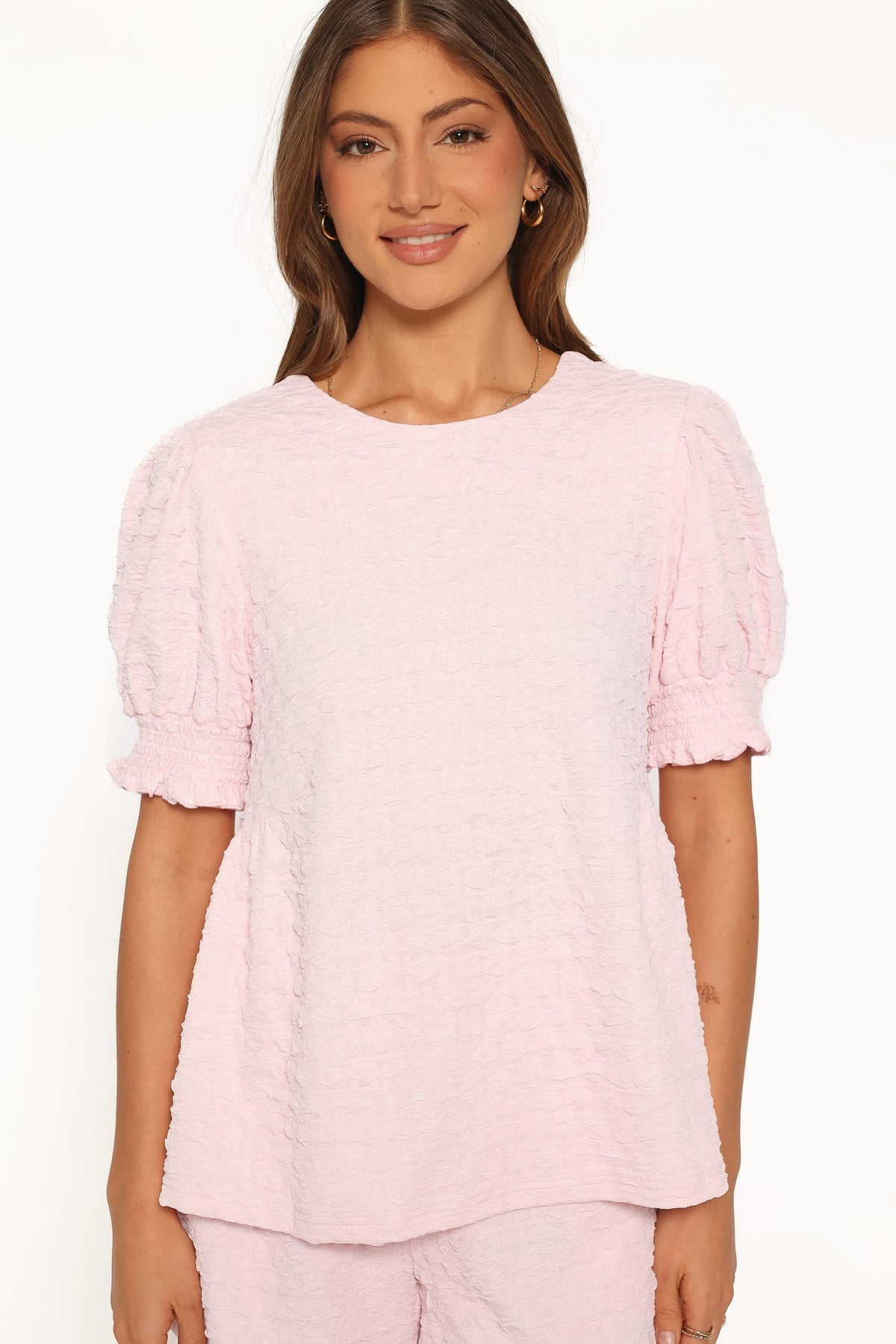 Gail Textured Short Set in Pink – view 6 of 8