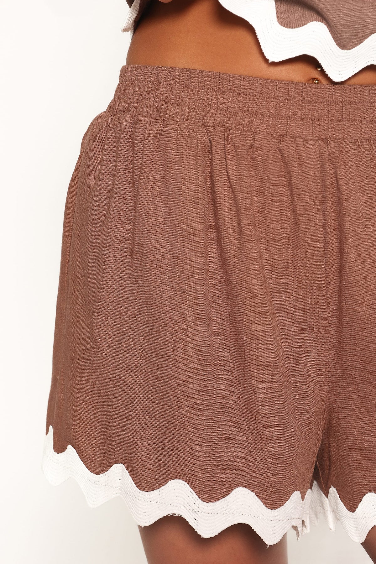 Gale Short Set in Brown Cream – view 6 of 7