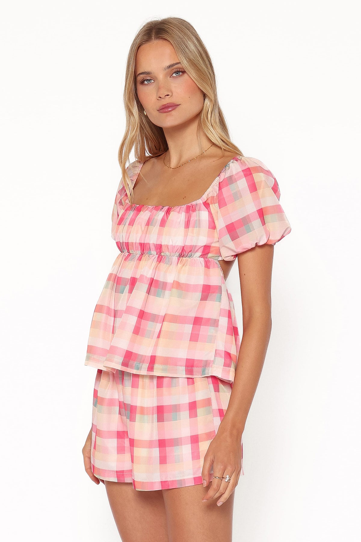 Julia Set in Pink Picnic Plaid – view 4 of 9