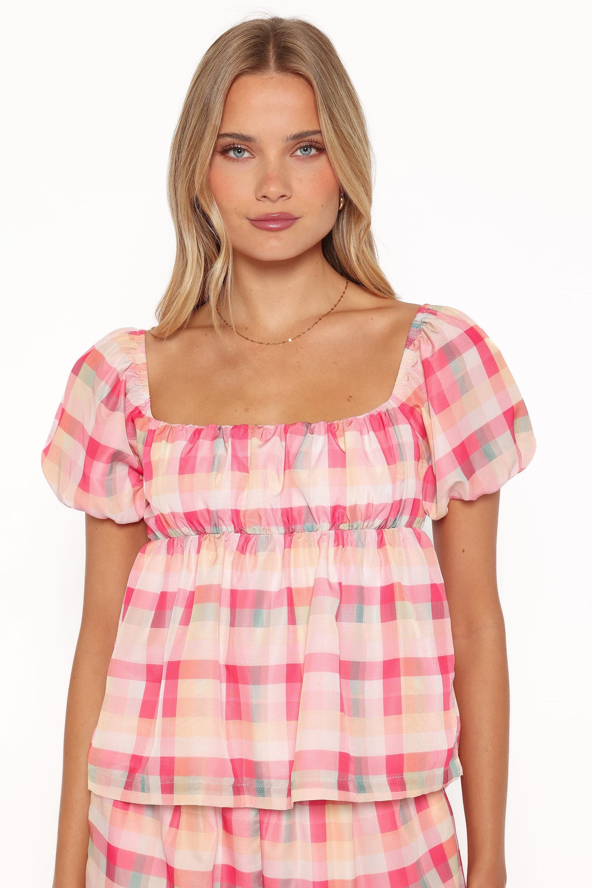 Julia Set in Pink Picnic Plaid – view 3 of 9